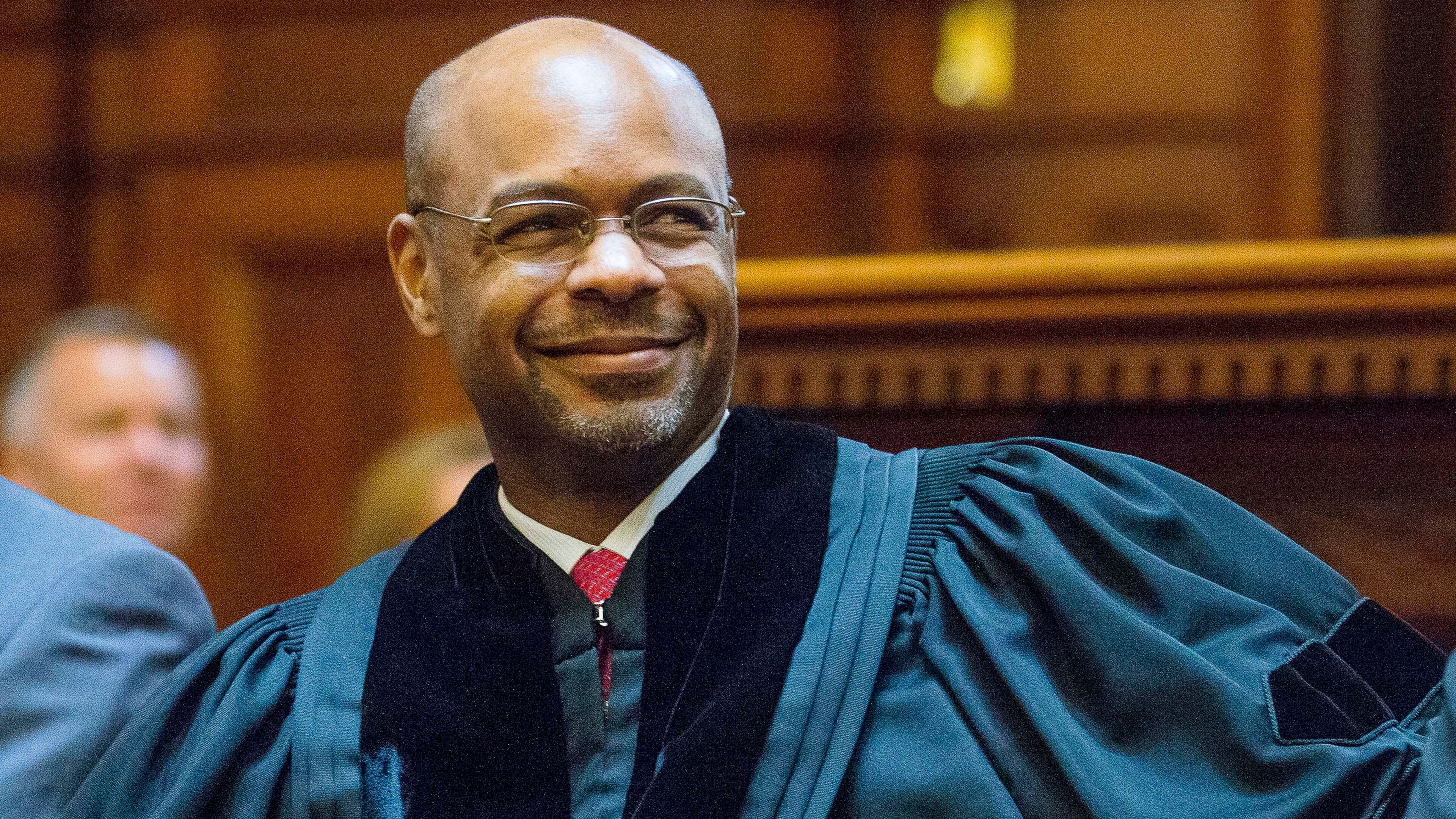 Georgia Supreme Court Chief Justice Harold Melton. (Alyssa Pointer/alyssa.pointer@ajc.com)