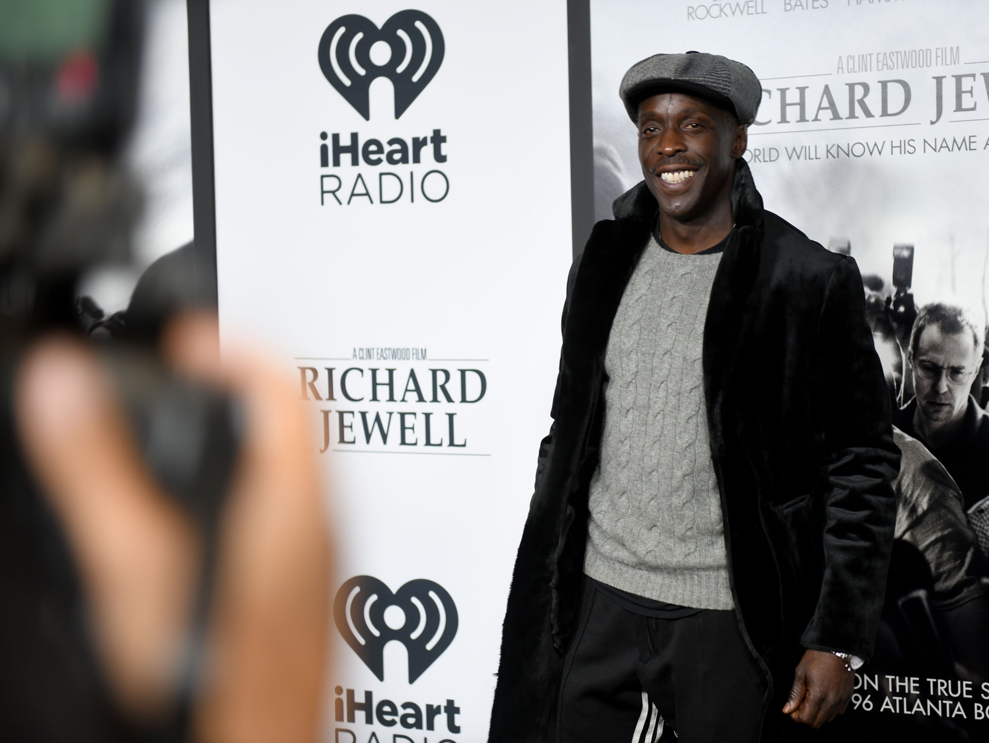 121019 ATLANTA Actor Michael K. Williams arrives at the premiere of the film "Richard Jewell" at the Rialto Center of the Arts in Atlanta, Ga Tuesday, Dec. 10, 2019. PHOTO BY ELISSA BENZIE