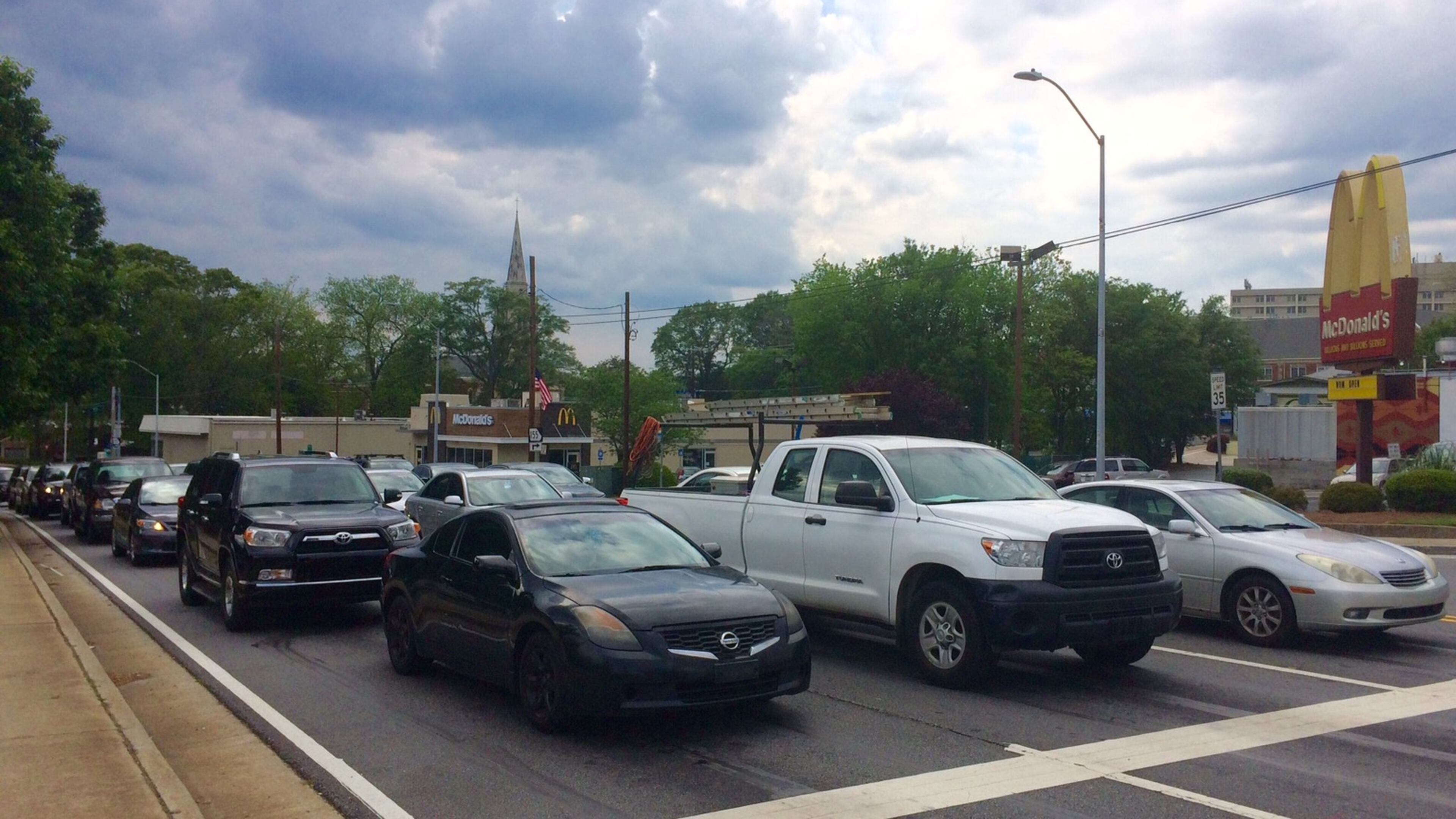 Commerce Drive at Church Street in Decatur during rush hour. Photo by Bill Torpy