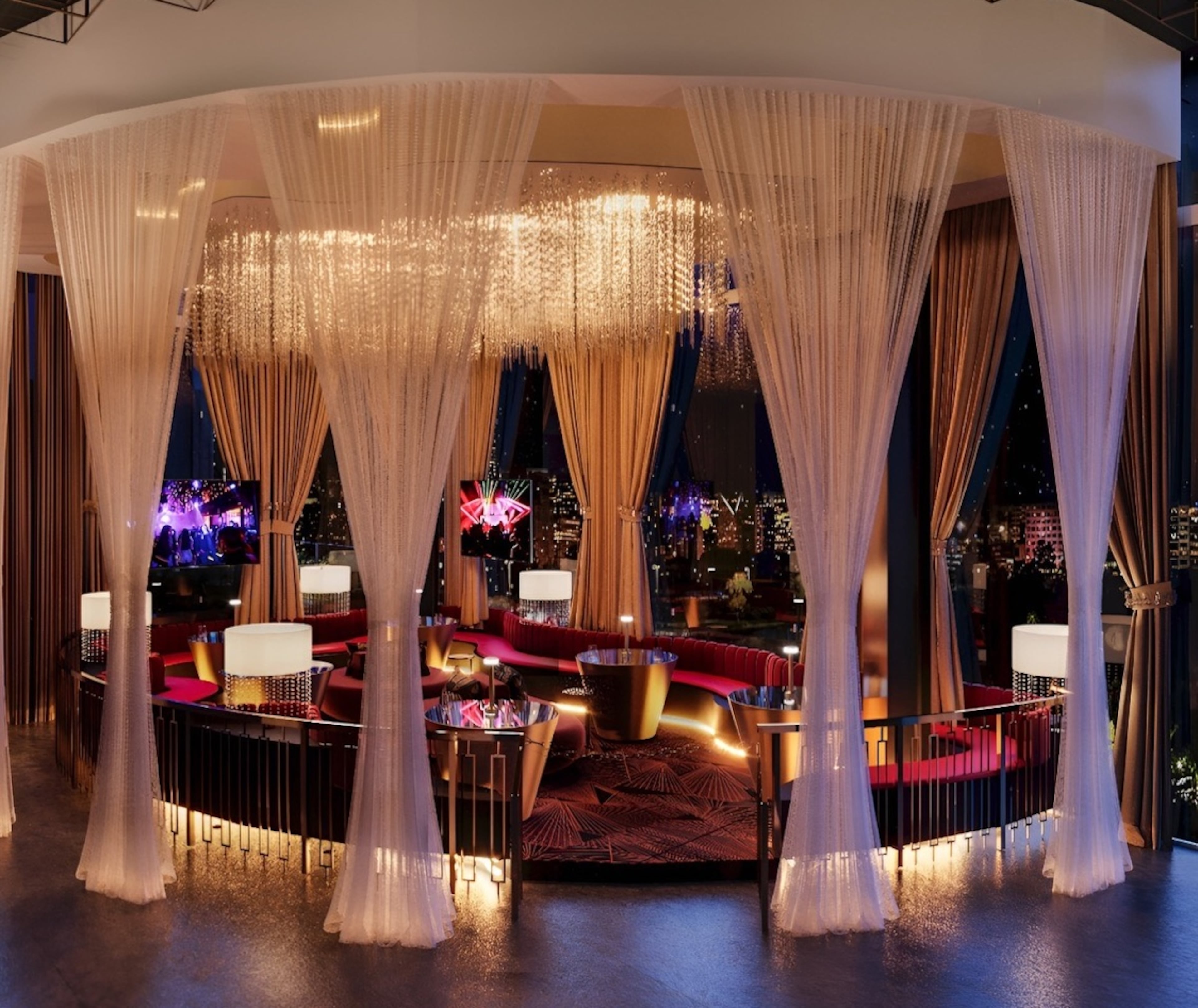 Much of the furniture at Atlanta club and restaurant V12 comes from the Netherlands and Spain. / Courtesy of V12