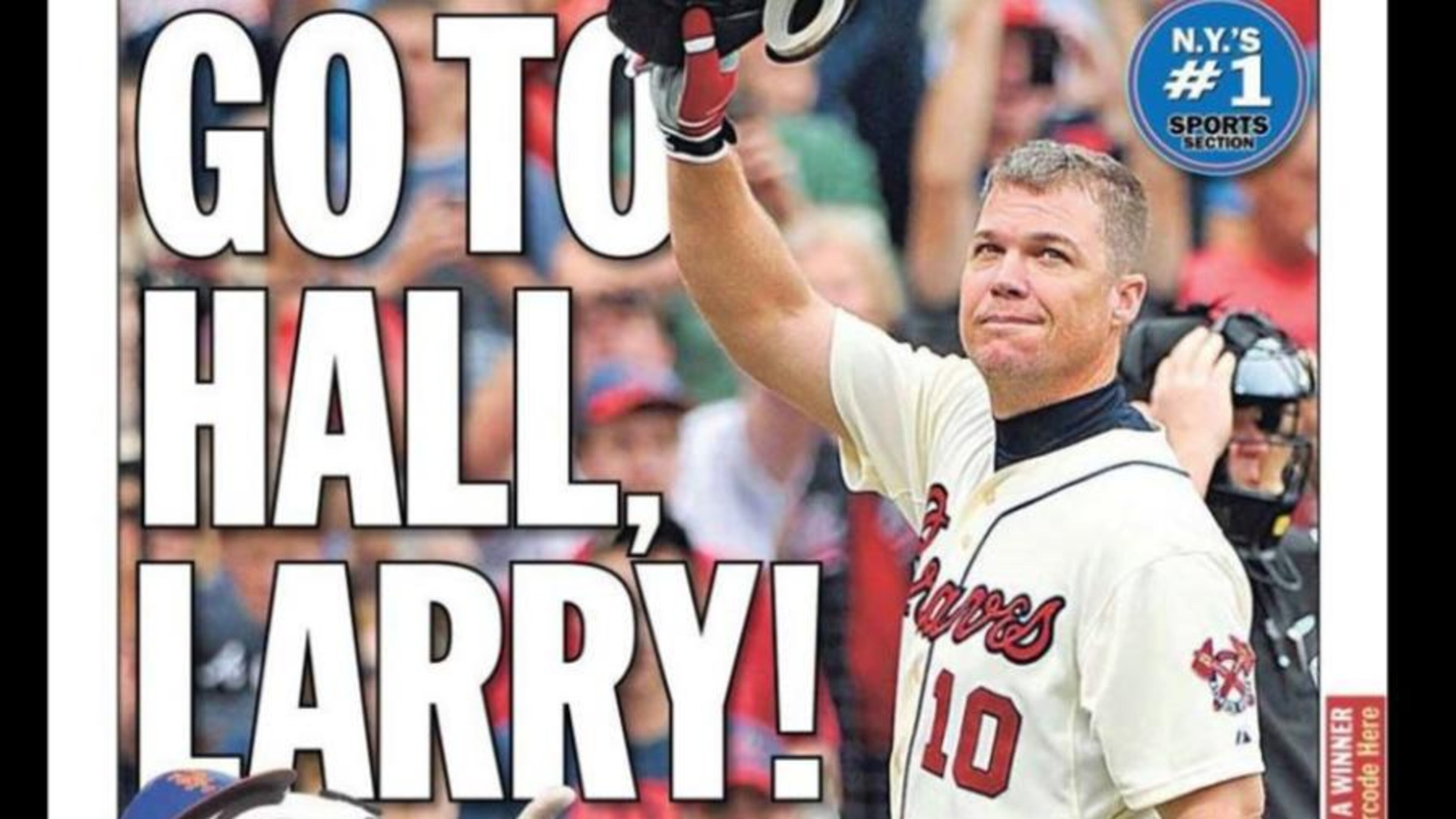 The back page of Thursday's New York Daily News.