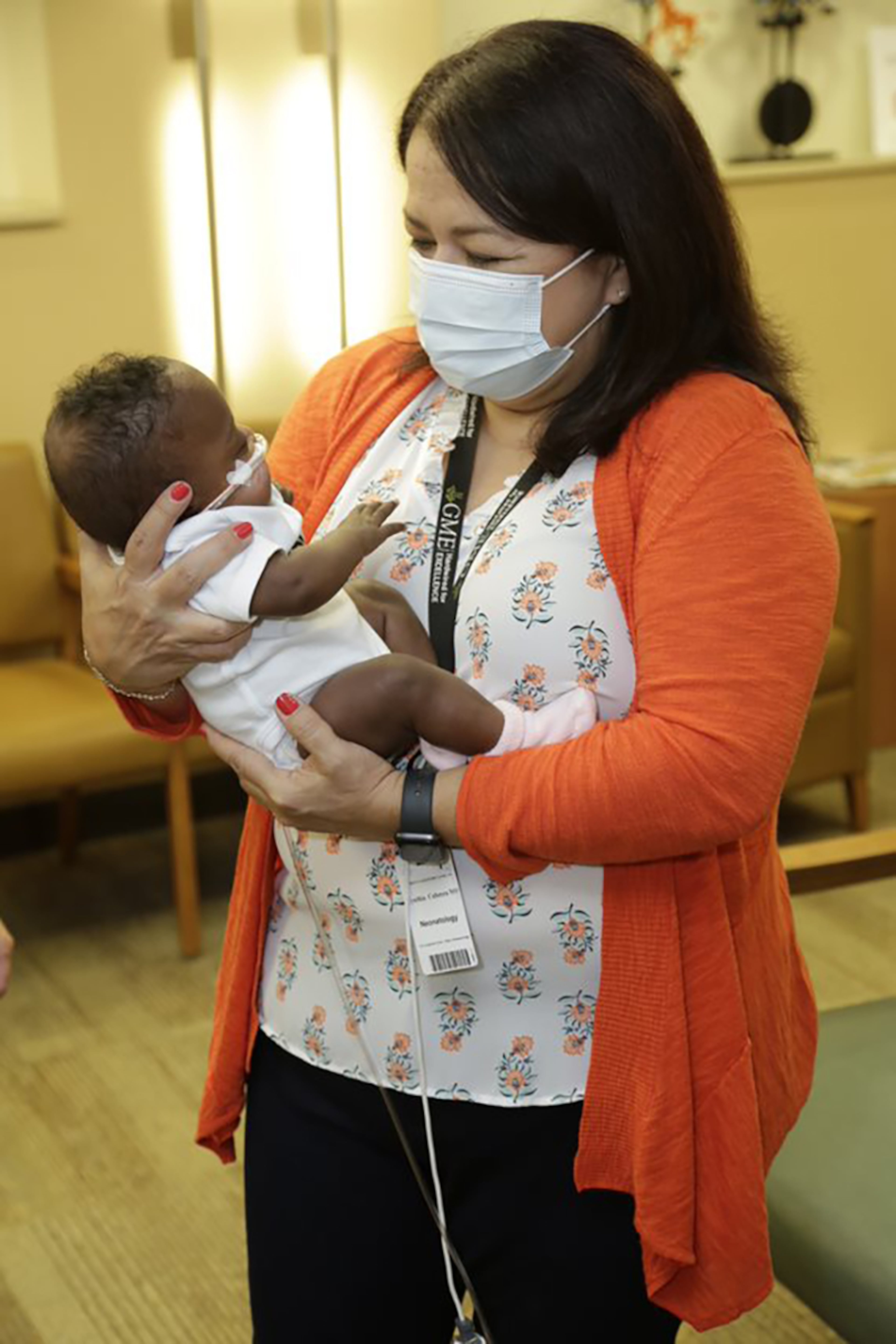 Dr. Cynthia Cabrera holds Jayla before releasing her from the hospital. Not long ago, it would have been almost unheard of to try to save a baby born only 22 weeks into gestation. Cabrerea says that she and her colleagues were committed to Jayla's care despite the stress and uncertainty. "You know the mother wants everything that we can do for her baby," she says. (Contributed)