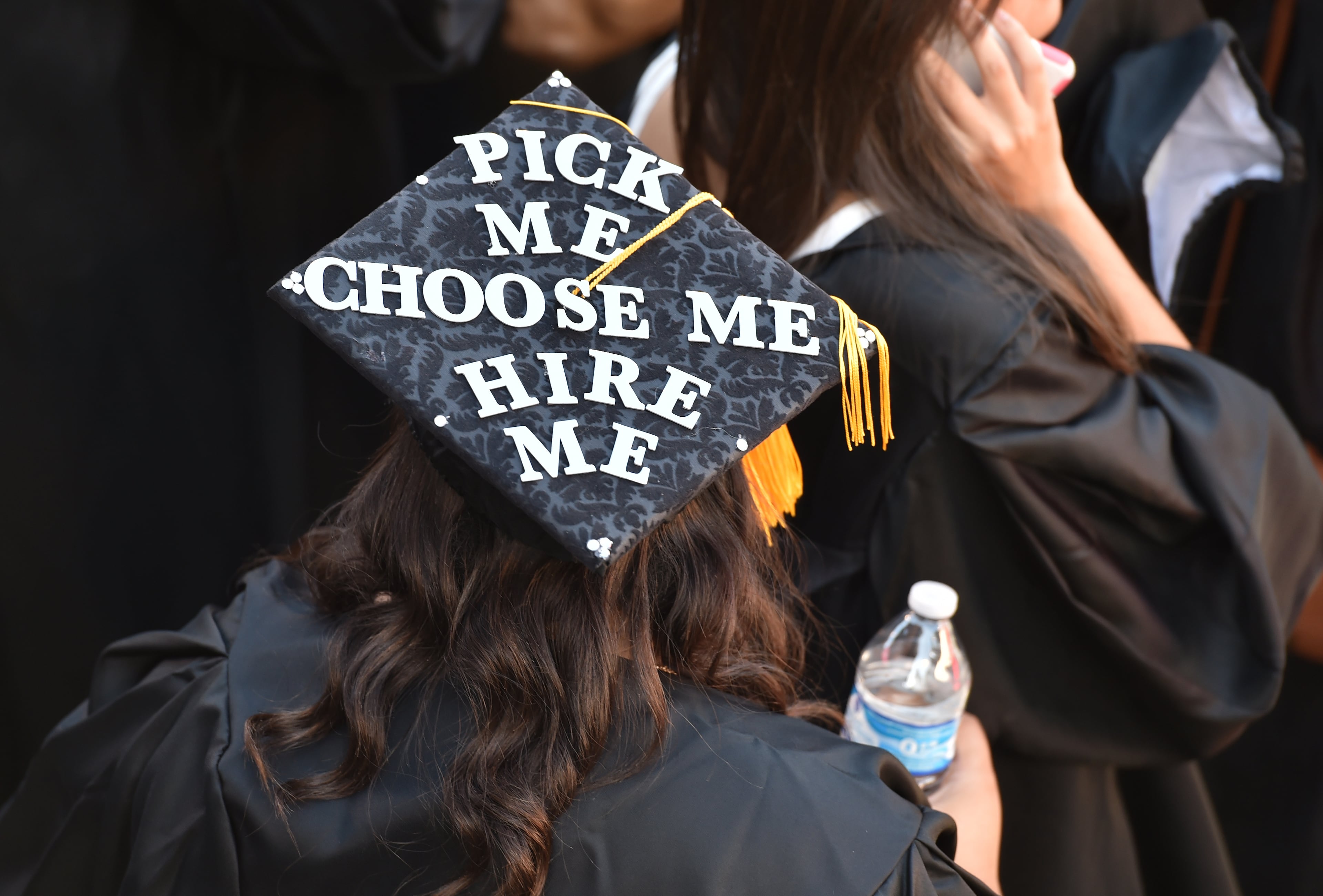 UGA 2016: One graduate had an urgent message for recruiters. (Brant Sanderlin/AJC 2016 file)