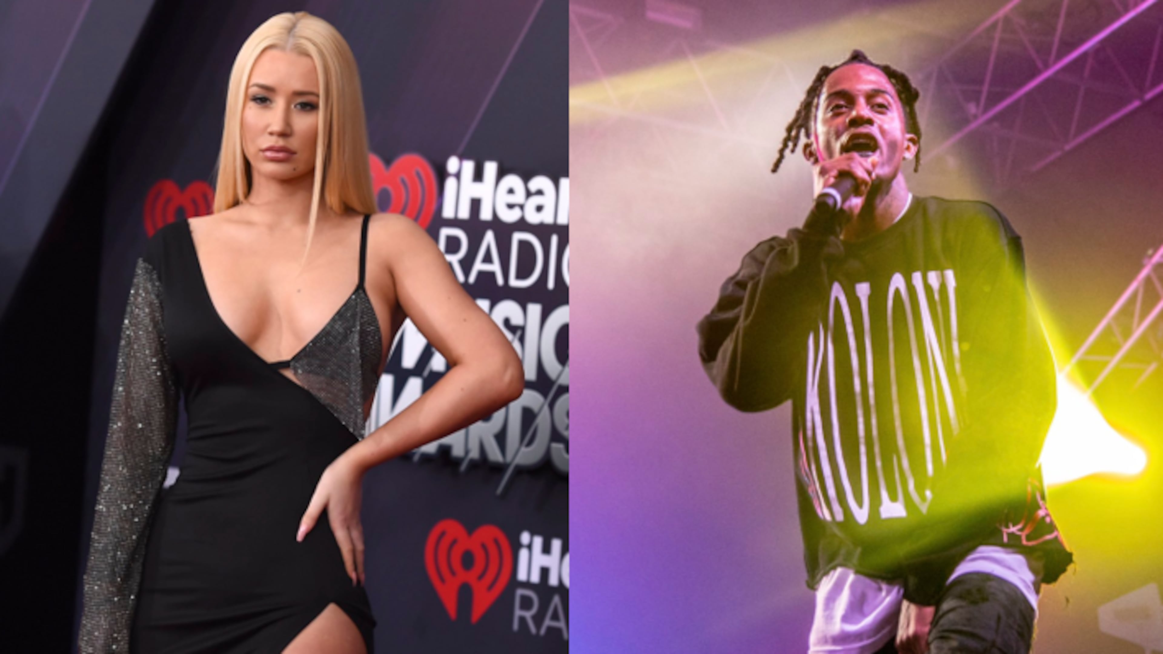 Iggy Azalea (left), Playboi Carti