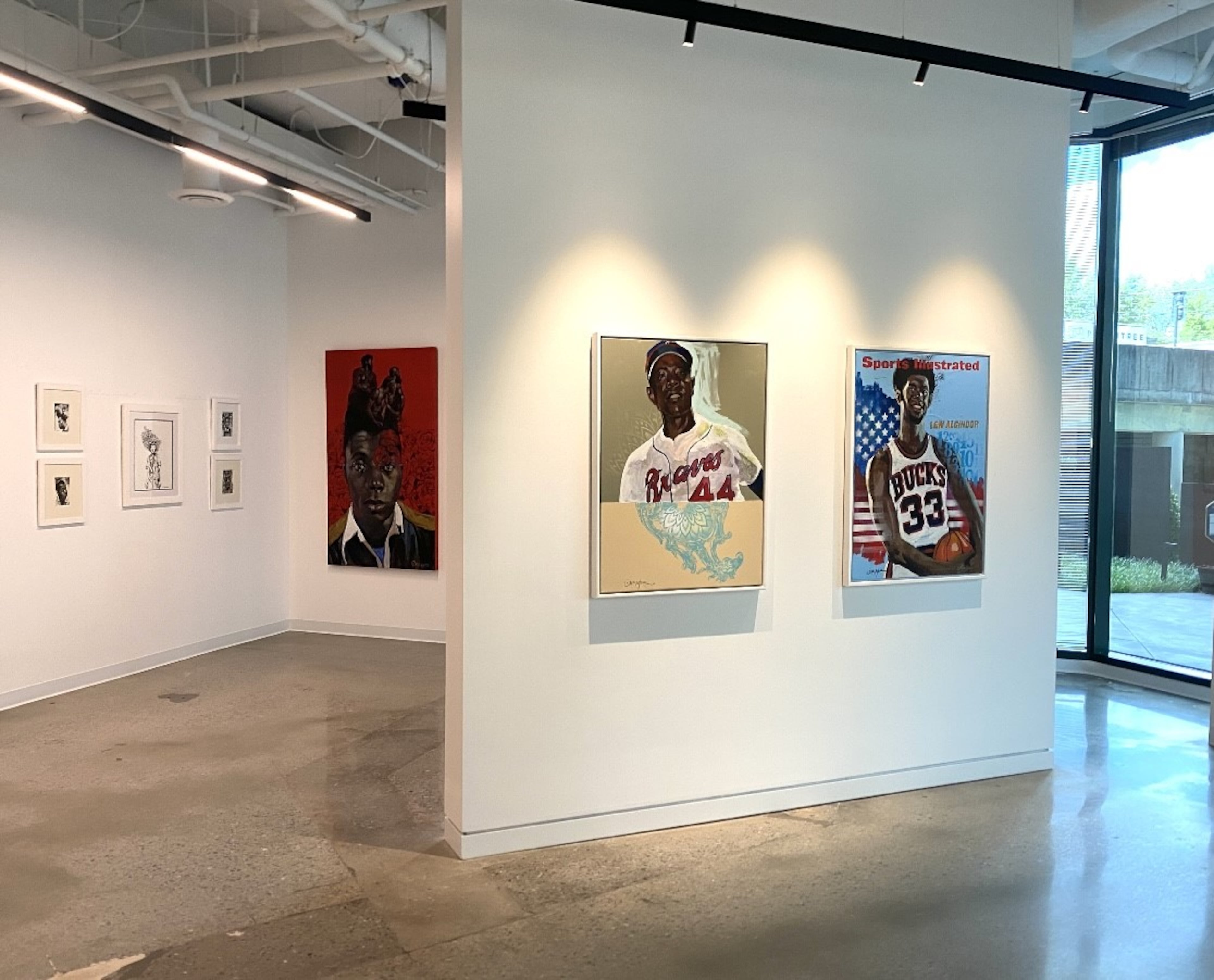 Charly Palmer's artwork is on display at the PATH Museum, which can take advantage of the natural light coming through its floor-to-ceiling windows. Photo: Courtesy of PATH Museum