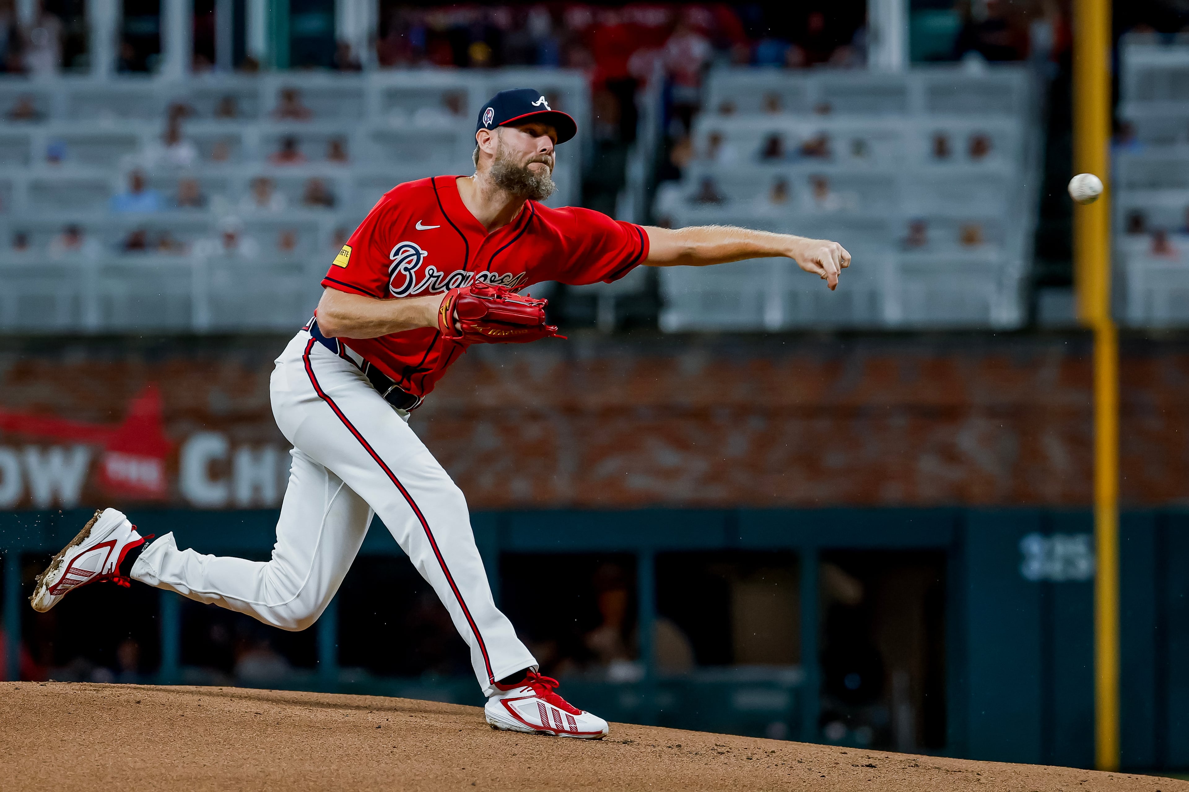 The Braves’ lineup is top-heavy with left-handed sluggers, and Chris Sale sits at the top of their pitching rotation. (Erik S. Lesser/AP)