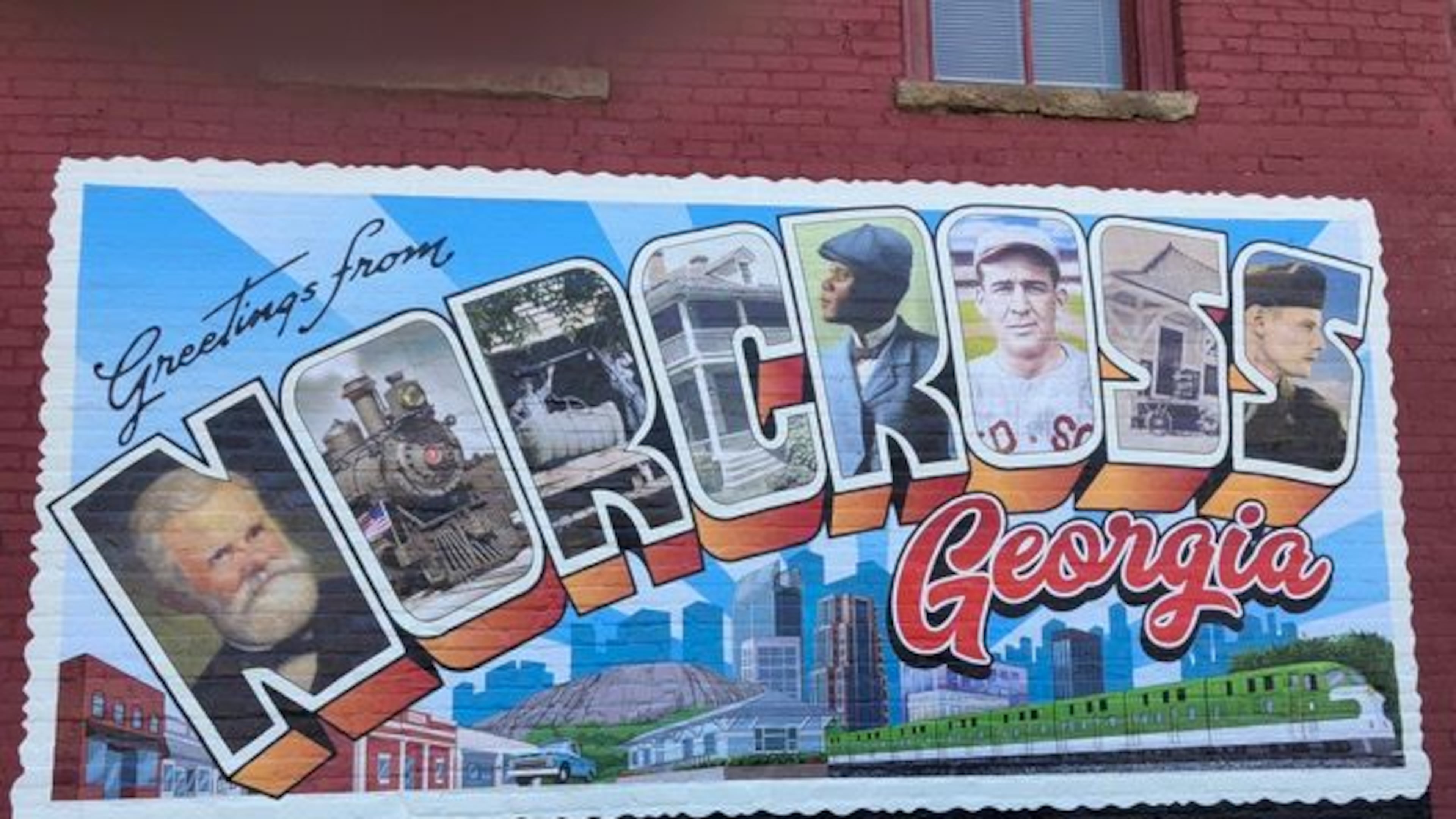 Norcross mural. (Courtesy City of Norcross)