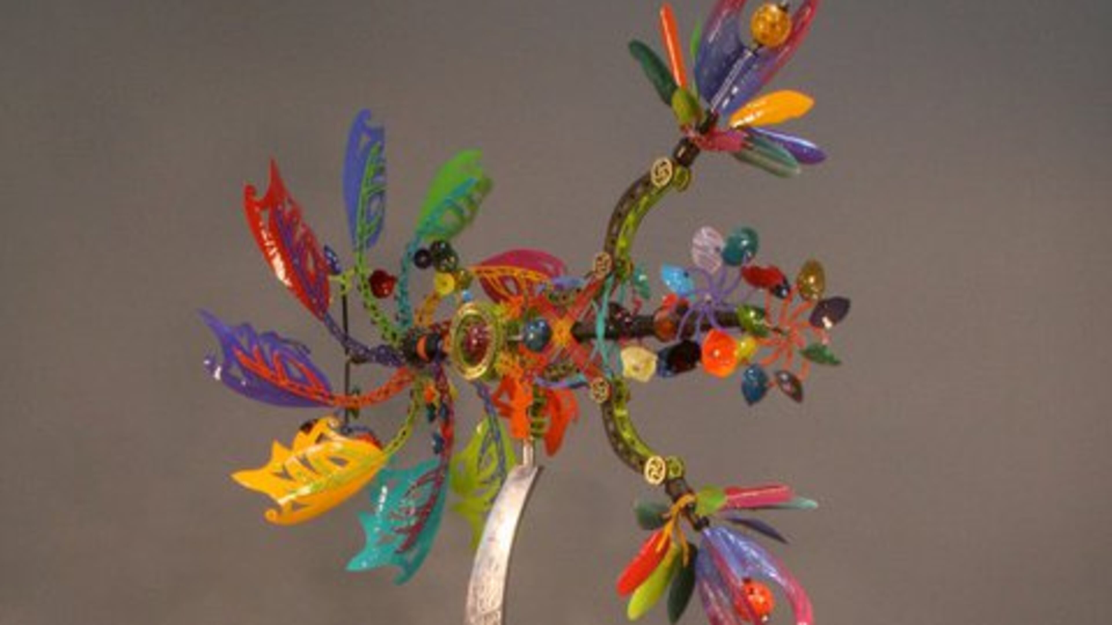 Duluth considering purchase of this 18-foot tall kinetic sculpture for placement in the Parsons Alley Plaza. Courtesy Andrew Carson Sculpture