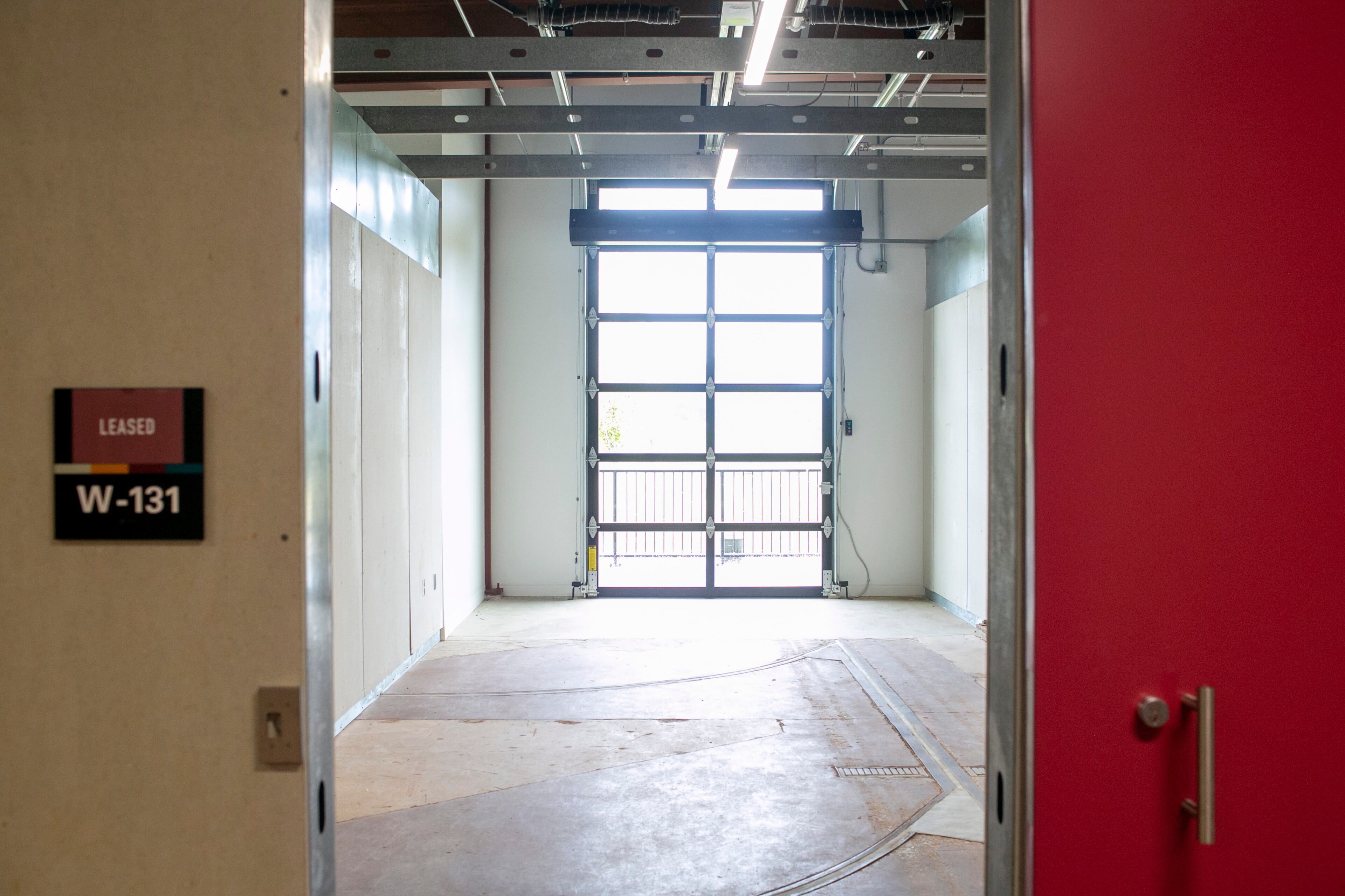 An office space in the west wing is seen in the Nia Building at Pittsburgh Yards, a professional and maker space near Adair Park, Capitol Gateway, Mechanicsville, Peoplestown, Pittsburgh and Summerhill neighborhoods in southwest Atlanta on Tuesday, September 7, 2021. (Rebecca Wright for the Atlanta Journal-Constitution)