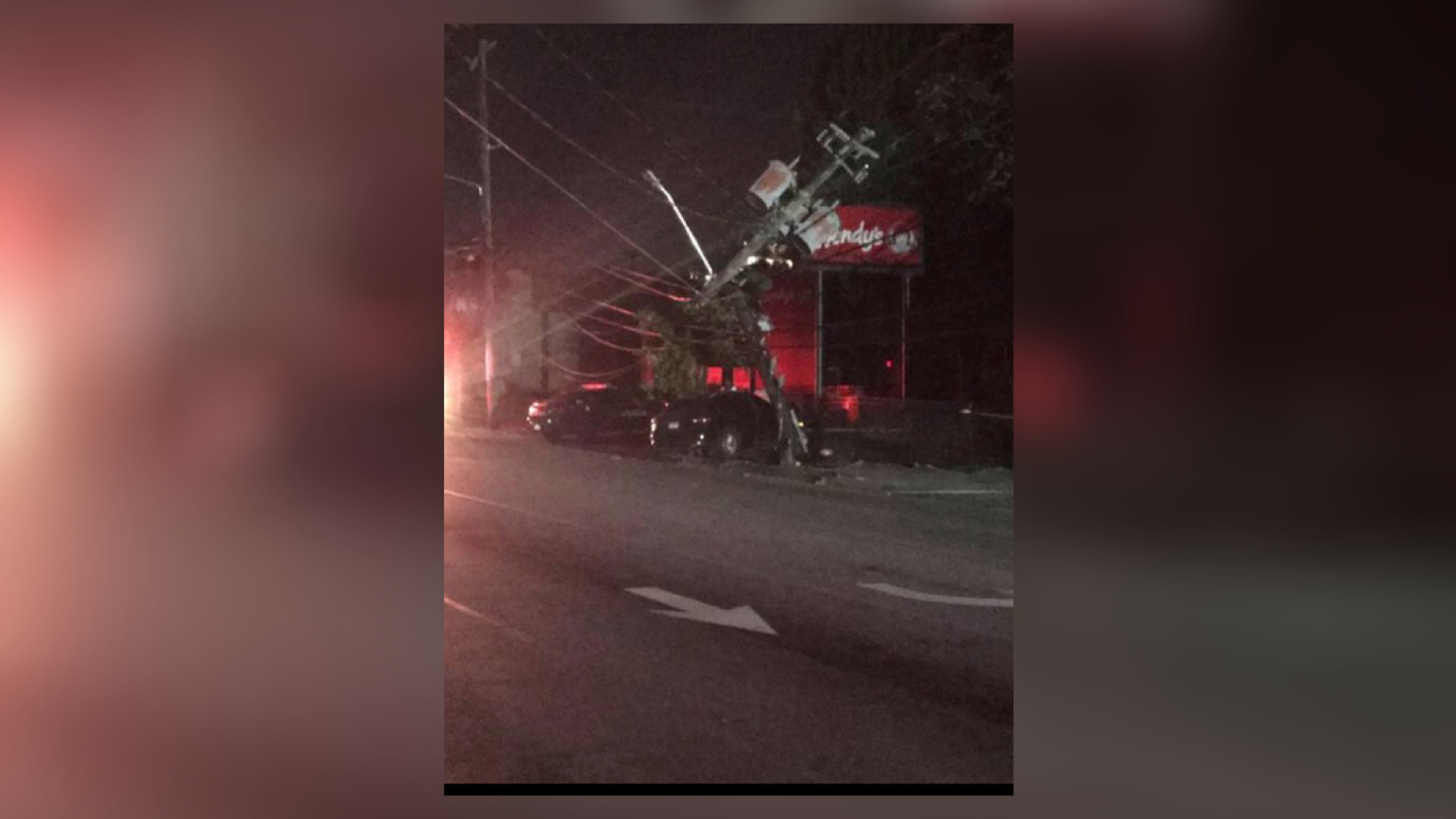 Atlanta police investigated a crash that left parts of Midtown without power.