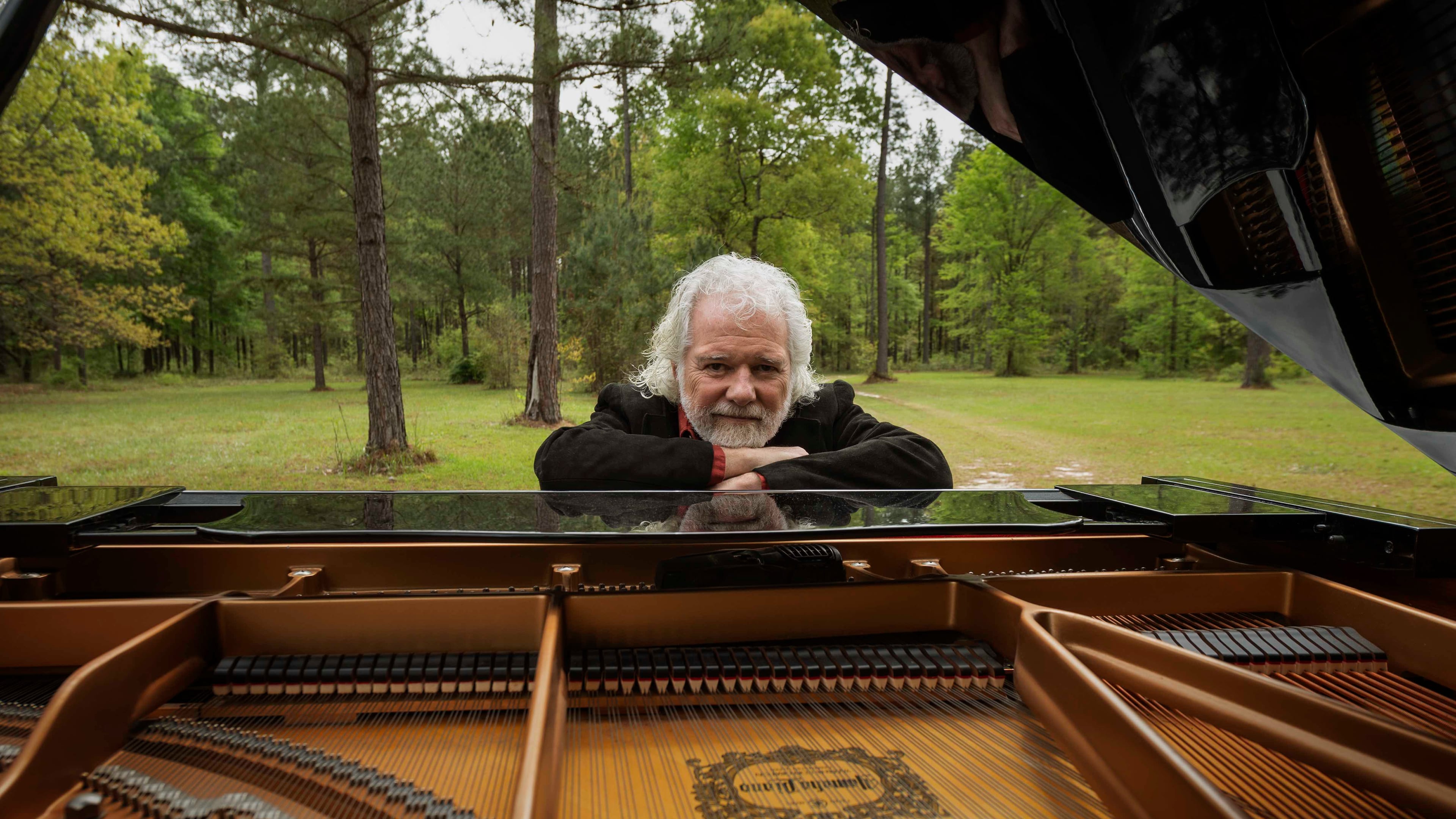 Chuck Leavell at his Charlane Woodlands & Preserve in Dry Branch.
Courtesy of Allen Farst