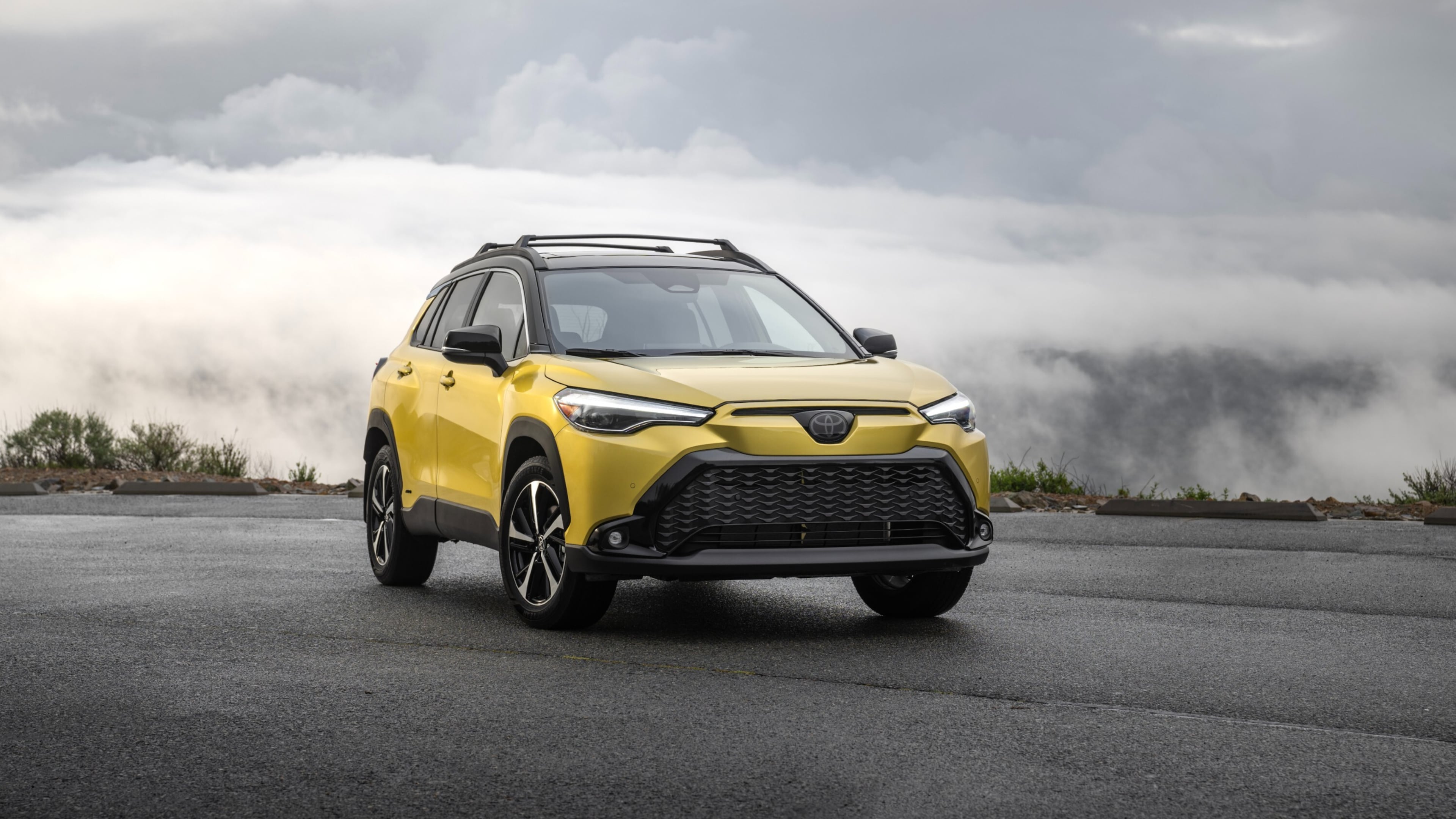 This photo provided by Toyota shows the 2023 Corolla Cross. The Corolla Cross is comfortable and practical, and Toyota throws in a generous number of standard features for the money. (Courtesy of Toyota Motor Sales U.S.A. via AP)