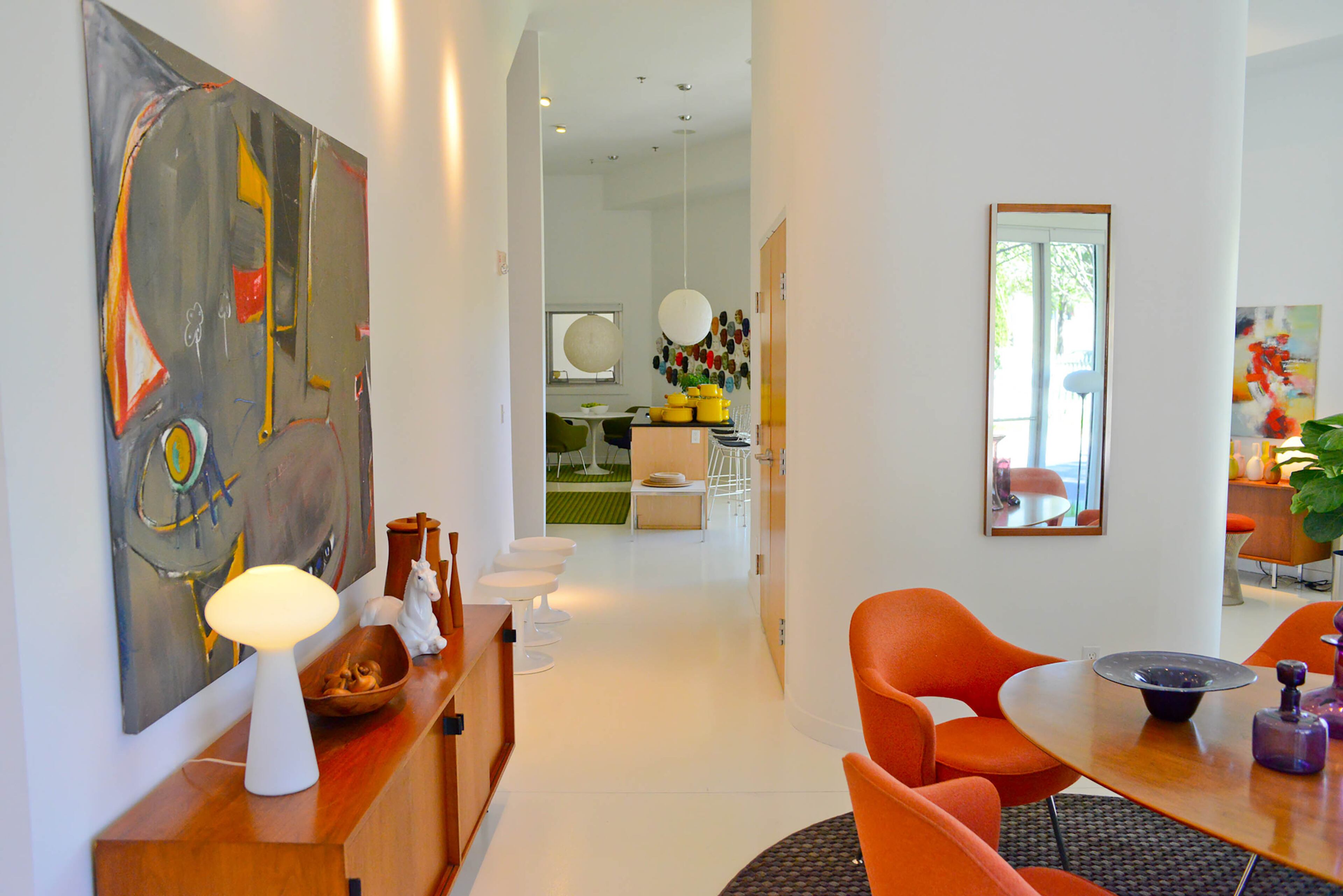 With about 4,000 square feet, three bedrooms and 2 1/2 baths, Henry's modern home in the Sager Lofts is clean and bright. The building was constructed in 2005 by Tecton, and Henry bought his home in 2015.