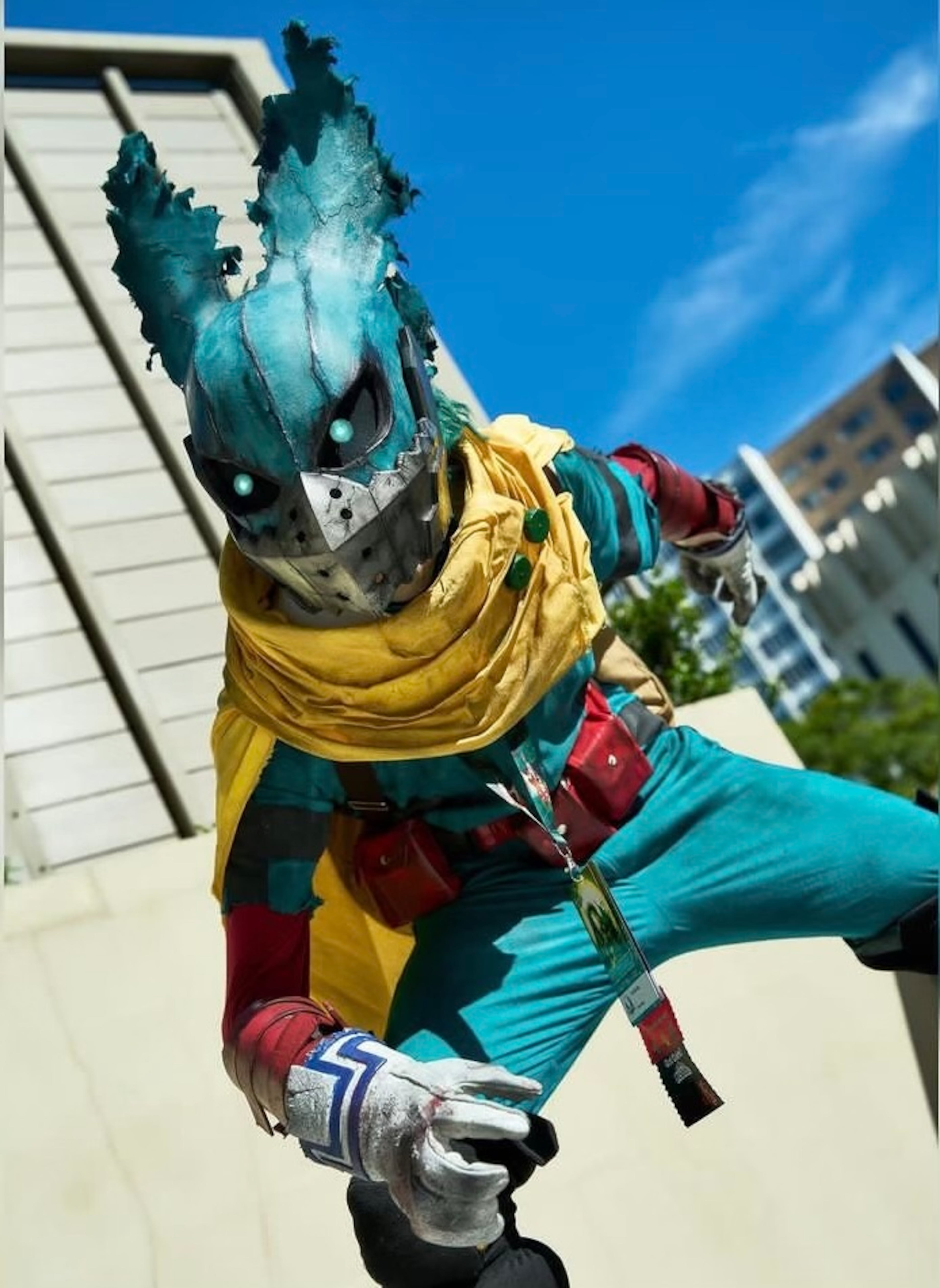 Atlantan Henry Baxter Rice, 18, created this costume of Dark Deku from the manga series “My Hero Academia.” (Courtesy of Henry Baxter Rice)