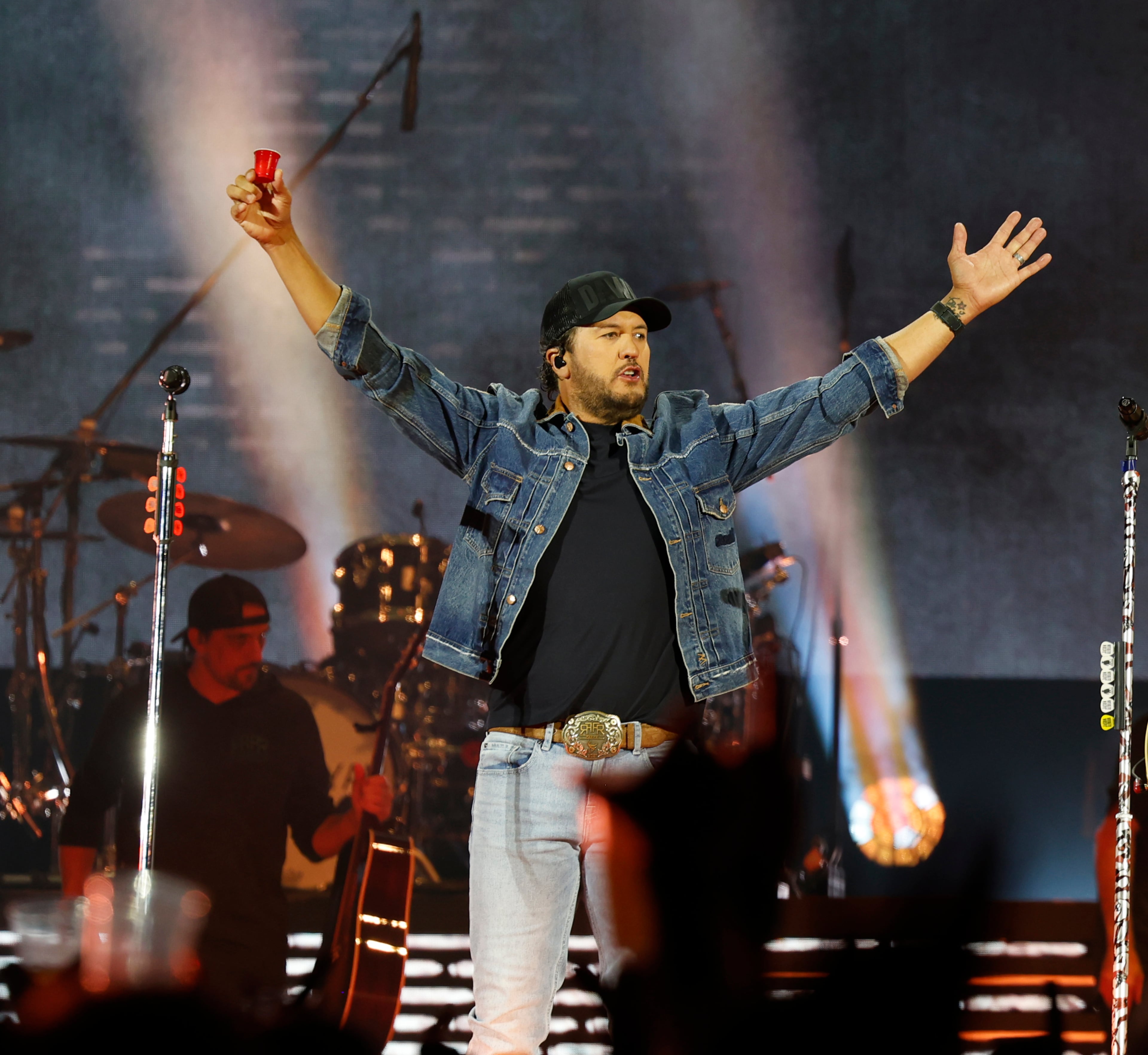 Georgia native Luke Bryan performs at the first "Live Between the Hedges Concert Presented by PruittHealth" at Sanford Stadium, home of the University of Georgia football team, Saturday, April 25, 2026, in Athens. (Akili-Casundria Ramsess/EyeAkili Media)