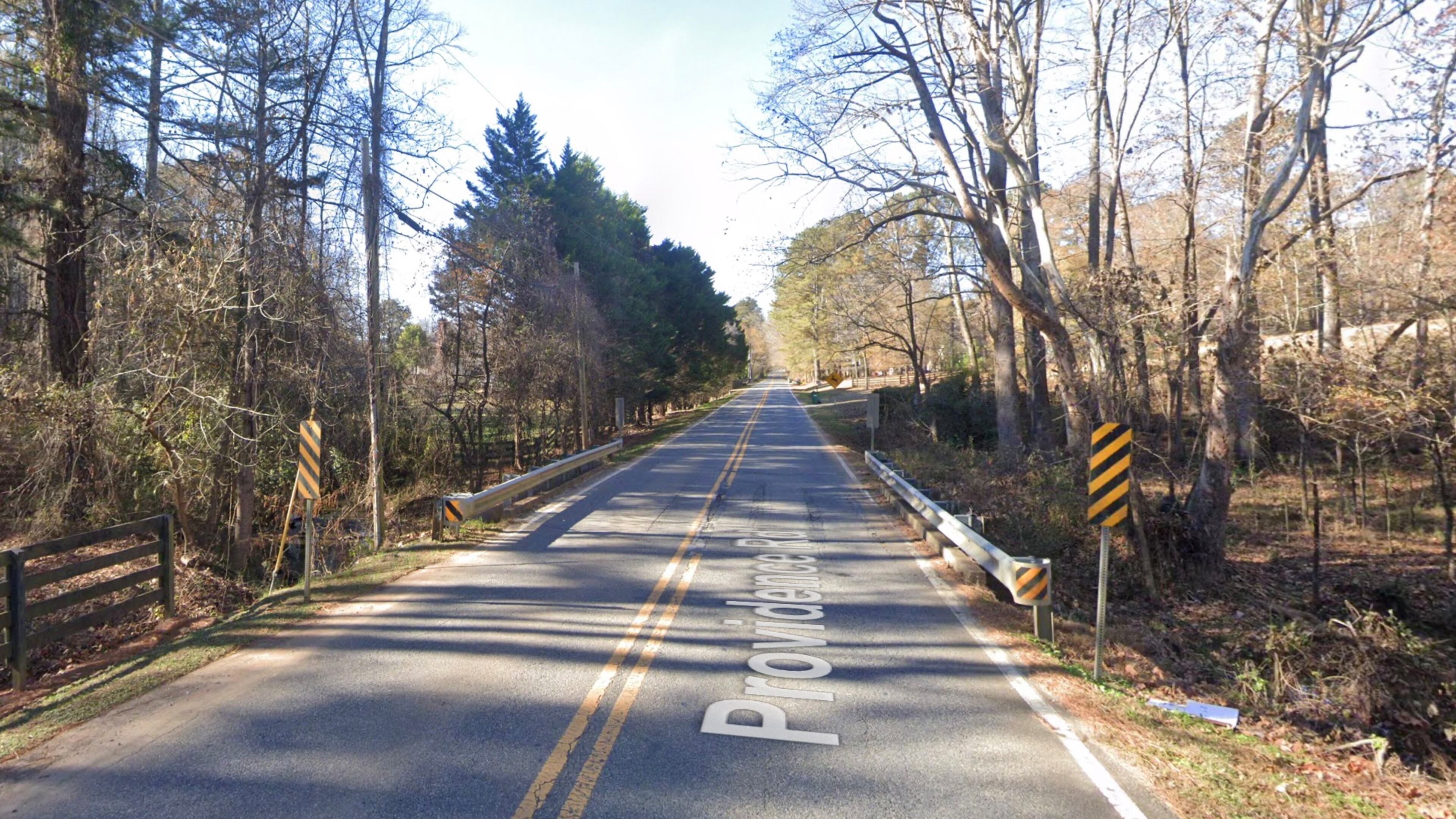 This bridge at Providence Road at Cooper Sandy Creek is one of 16 the city will be looking at for maintenance or repair. GOOGLE MAPS
