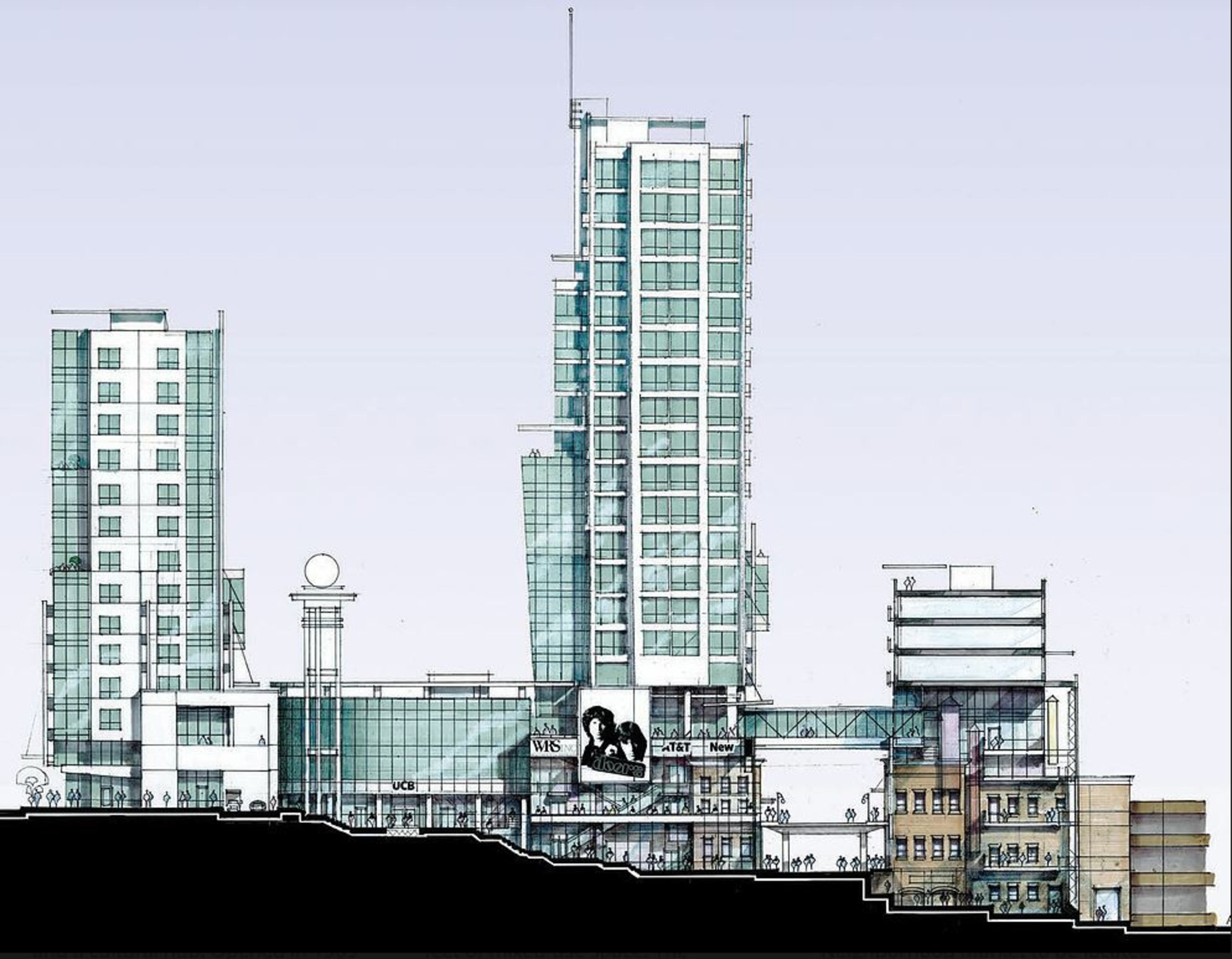 Renderings show WRS’s plans for Underground Atlanta. (Can you spot what looks like a poster for The Doors in this image?) Source: WRS