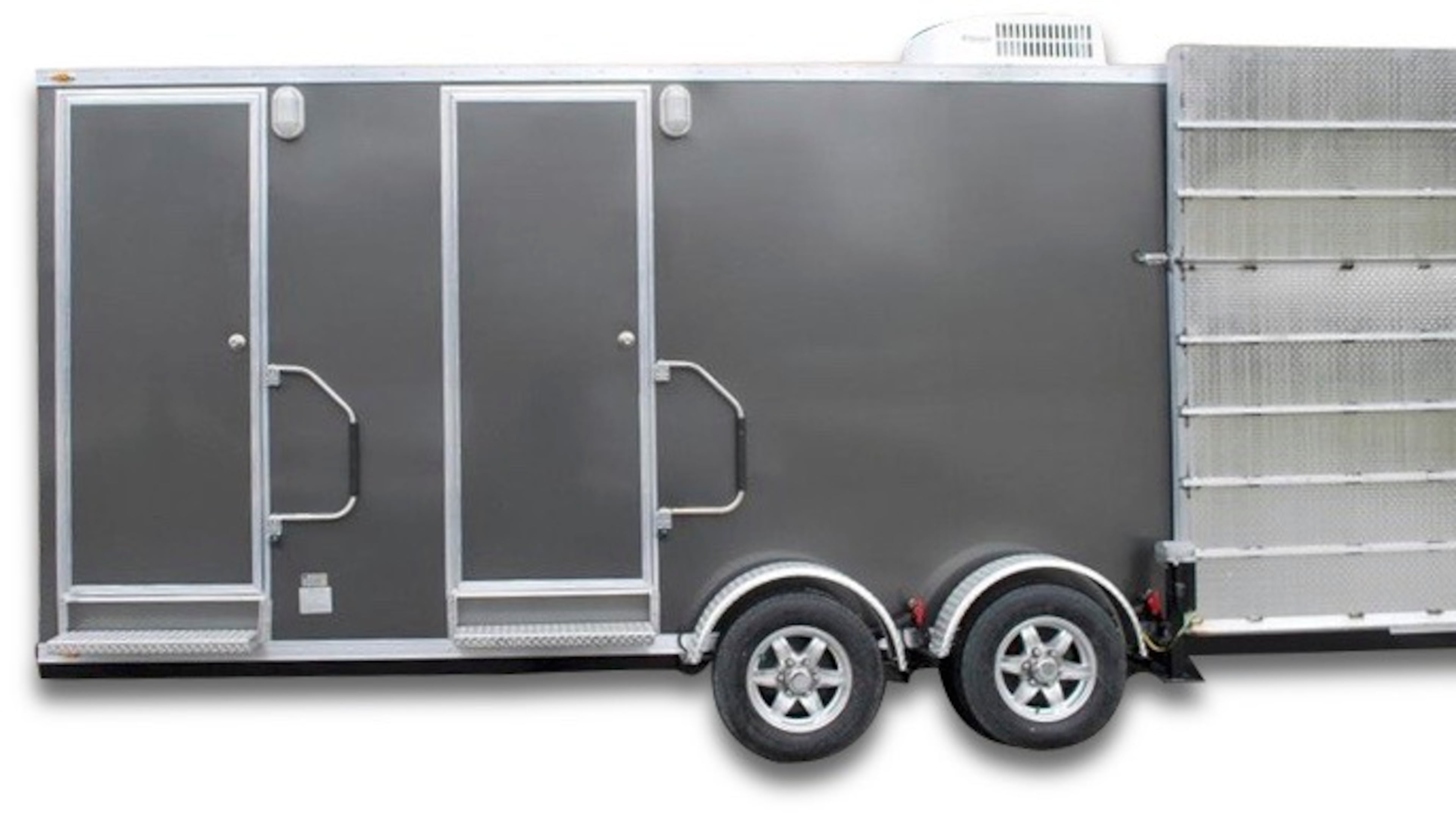 A new portable restroom trailer, equipped with a wheelchair ramp and a baby-changing station, will be available for Peachtree City events by next spring. Courtesy National Restroom Trailers