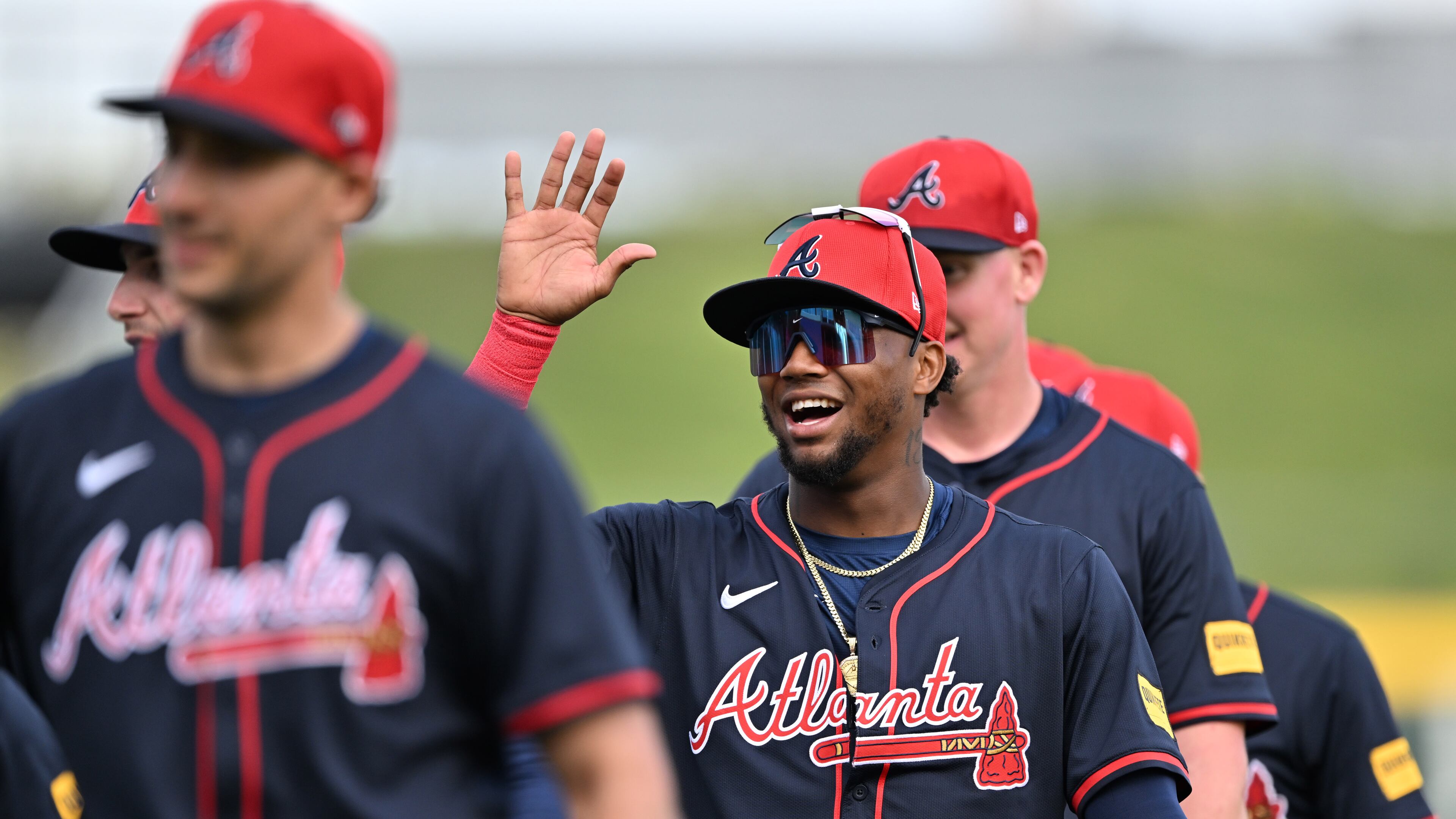 Atlanta Braves outfielder Ronald Acuña Jr., who is working his way back from a torn ACL, is on a rehab assignment with the Gwinnett Stripers. (Hyosub Shin/AJC)