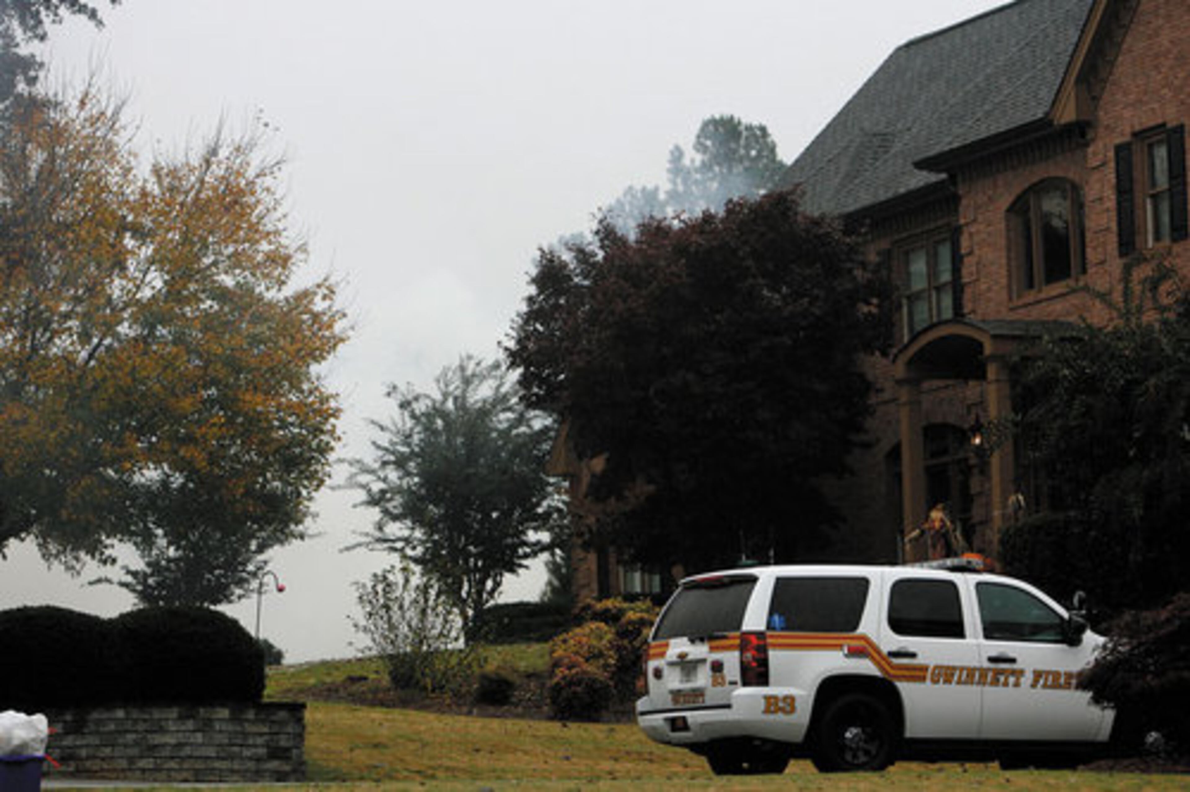 The plane went down shortly before 1:30 p.m. after taking off from Gwinnett County Airpor.