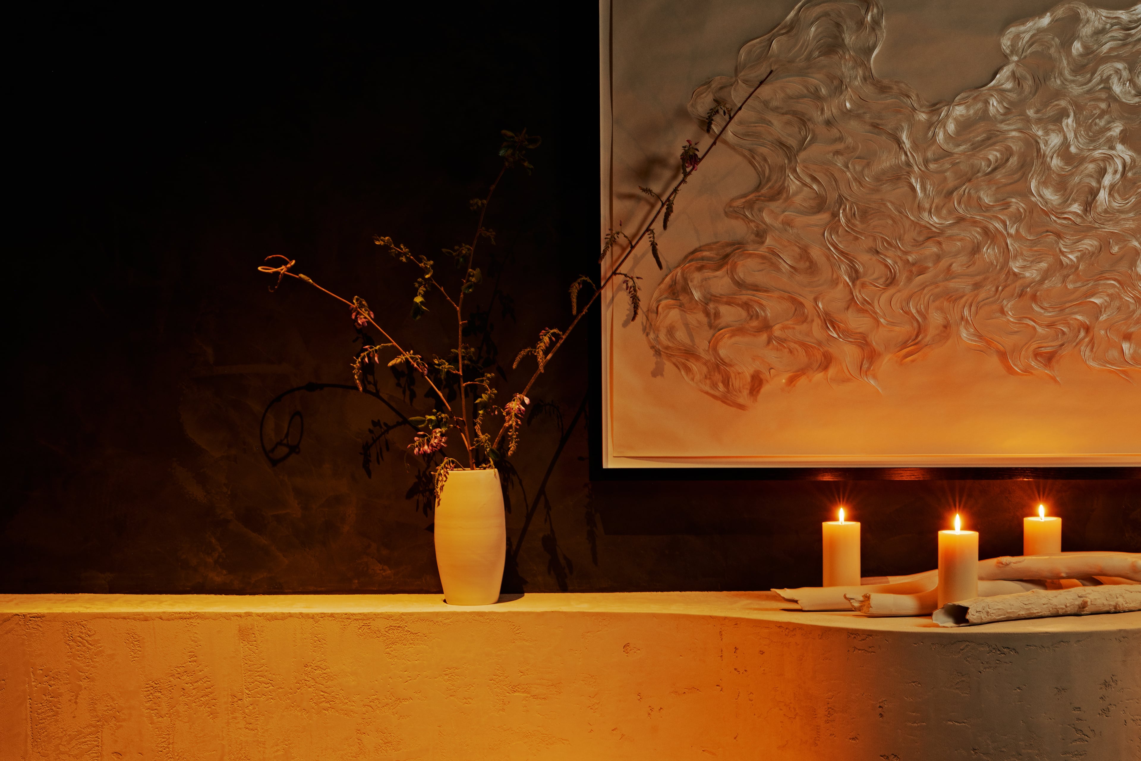 Details from Koshu Club's interior, the new Japanese restaurant from Mujo chef J. Trent Harris and Castellucci Hospitality Group, opened in Buckhead on April 13. (Courtesy of Andrew Thomas Lee/Koshu Club)