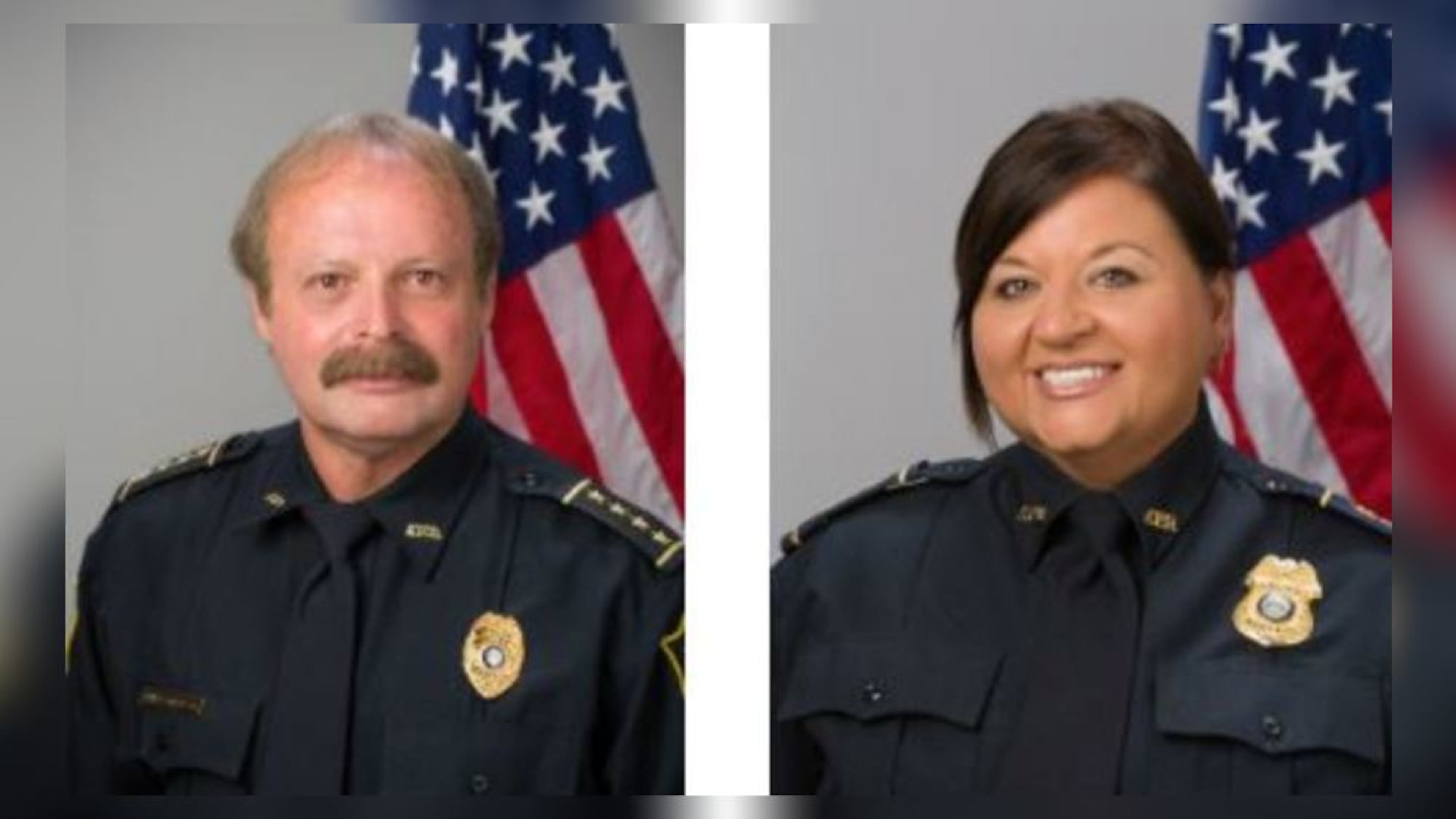 Austell police Chief Bob Starrett (left) is under investigation by the GBI concerning the department's K-9 unit. Deputy Chief Natalie Poulk has been serving as interim chief since October.