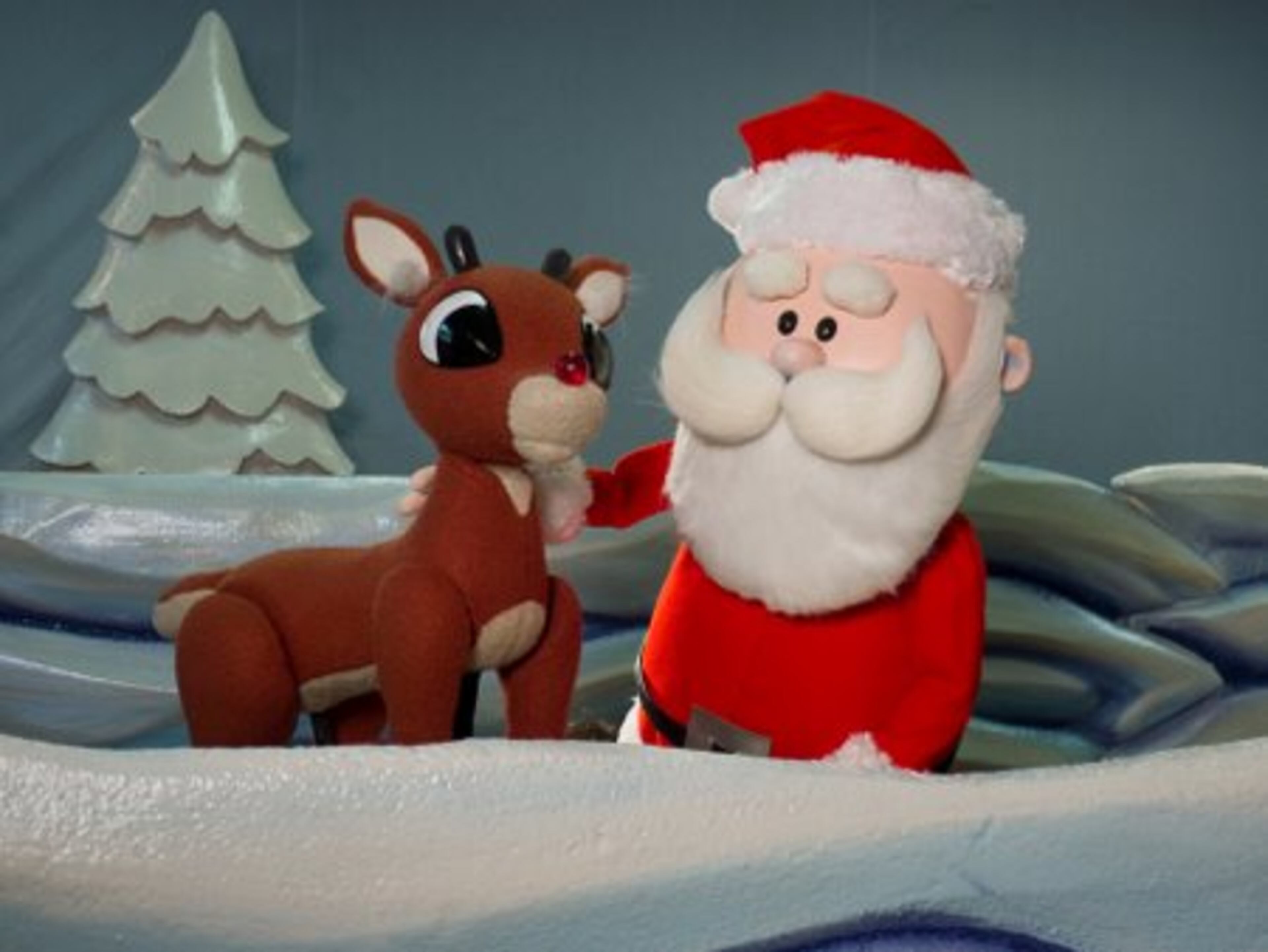 Santa and Rudolph. Photo: Clay Walker.