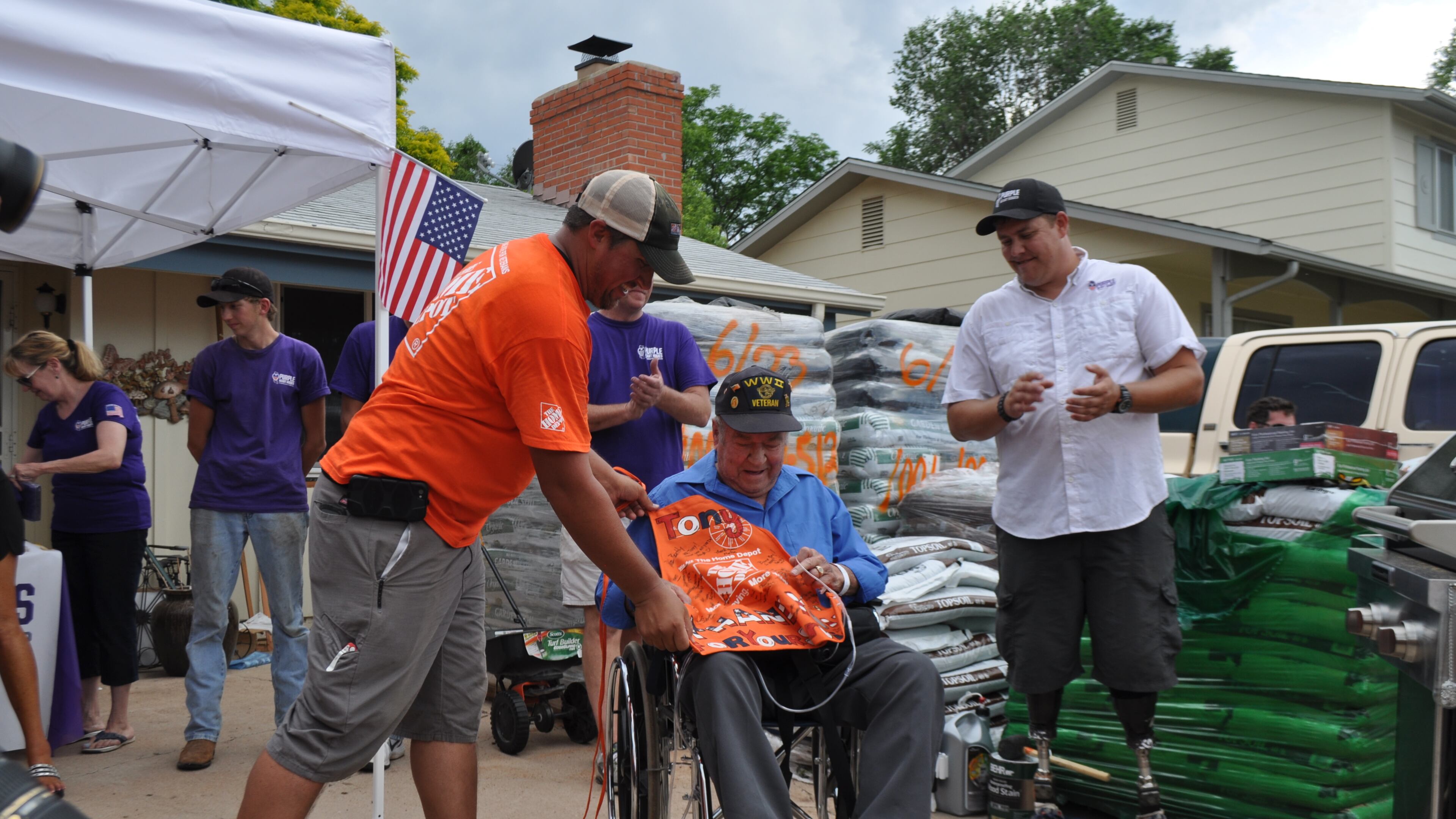 Home Depot's Celebration of Service campaign is an initiative by the company to give back to Veterans from Sept. 1 until Veterans Day.