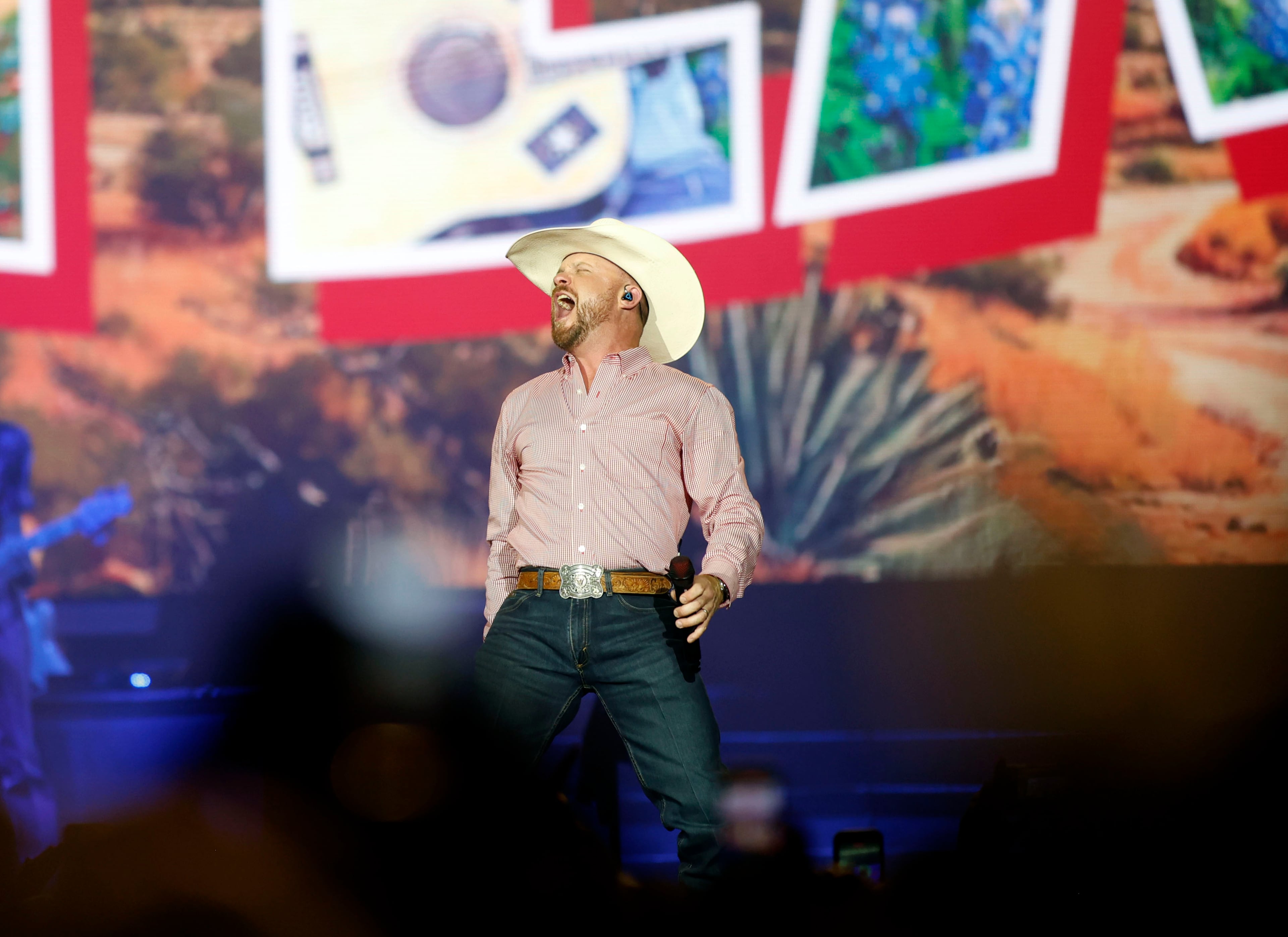 June 13, 2026 - Atlanta, GA: Cody Johnson headlines the Braves Country Fest, an inaugural, a first of its kind celebration of Braves baseball and country music. Along with Cody Johnson, were singers Ella Langley, ERNEST, and Mackenzie Carpenter performing at Truist Park Saturday. (Akili-Casundria Ramsess/For the AJC)