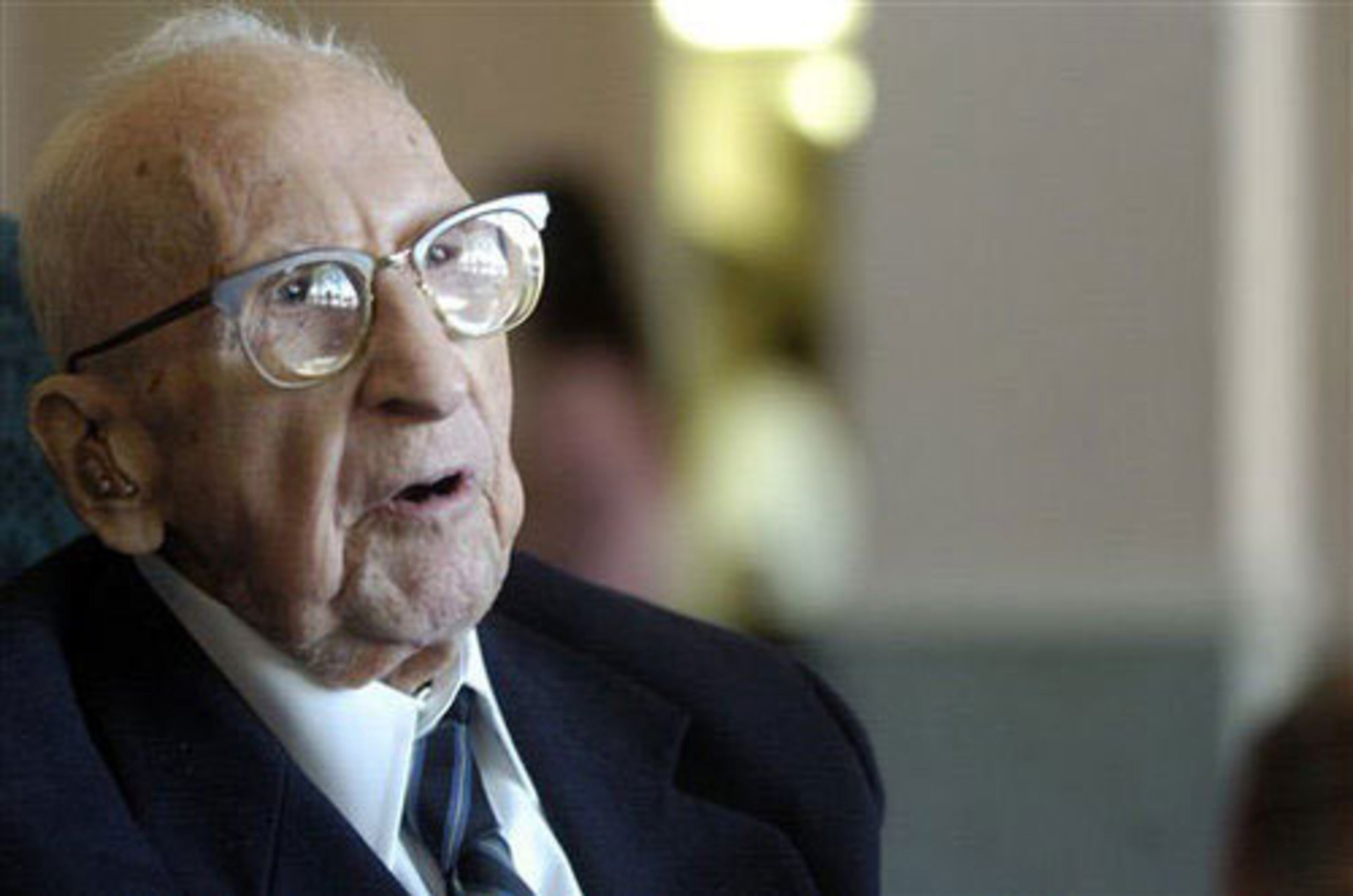 WALTER BREUNING (September 21, 1896 - April 14, 2011): An American supercentenarian, Breuning was a former railroad man that credited a good diet, exercise and keeping his mind active for his longevity. At the time of his death, at age 114, he was the oldest American man on record. He died in his sleep of natural causes.