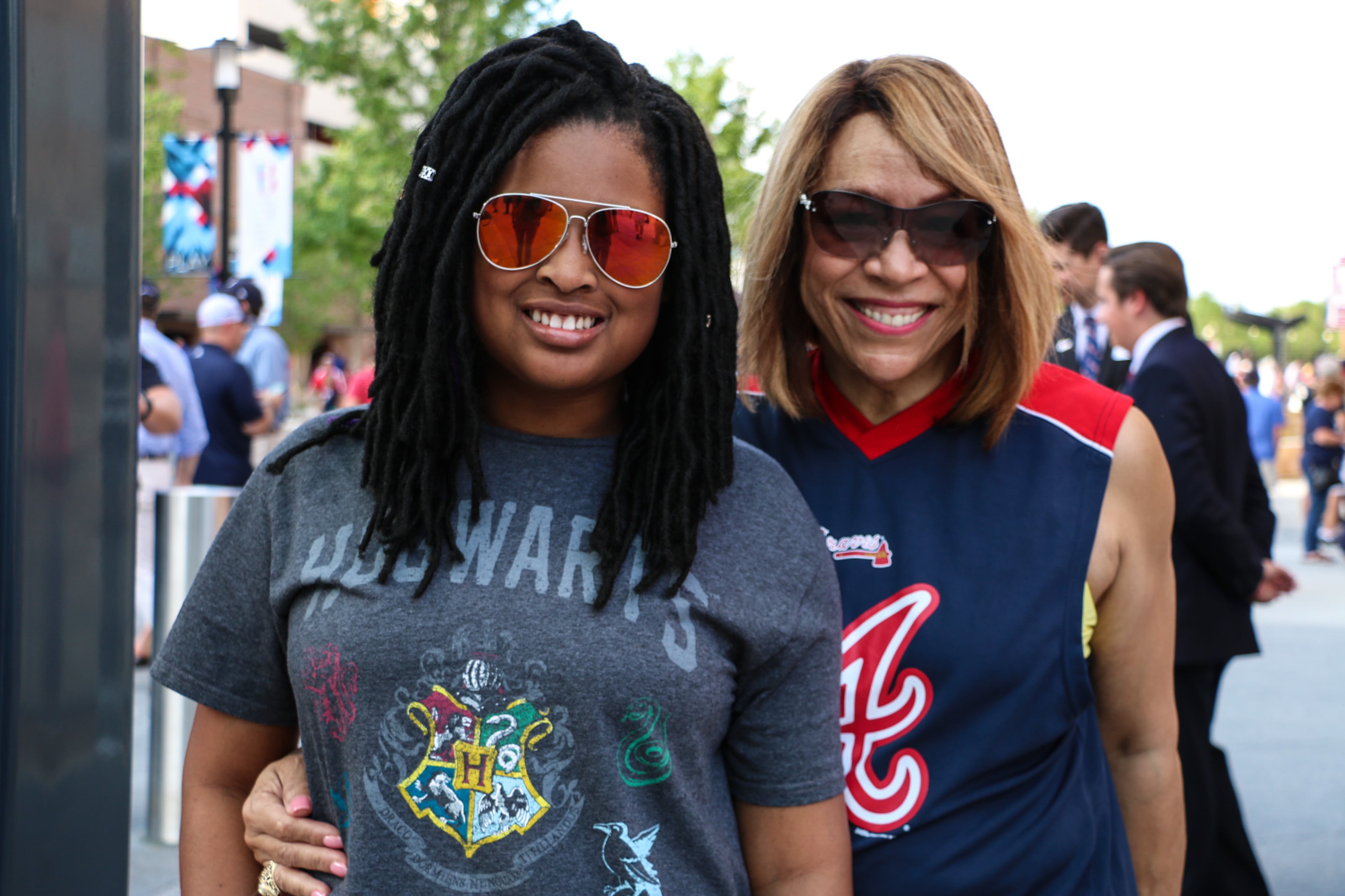 Droves of fans turned out for Friday’s opening game at SunTrust Park where the Atlanta Braves defeated the San Diego Padres, 5-2.