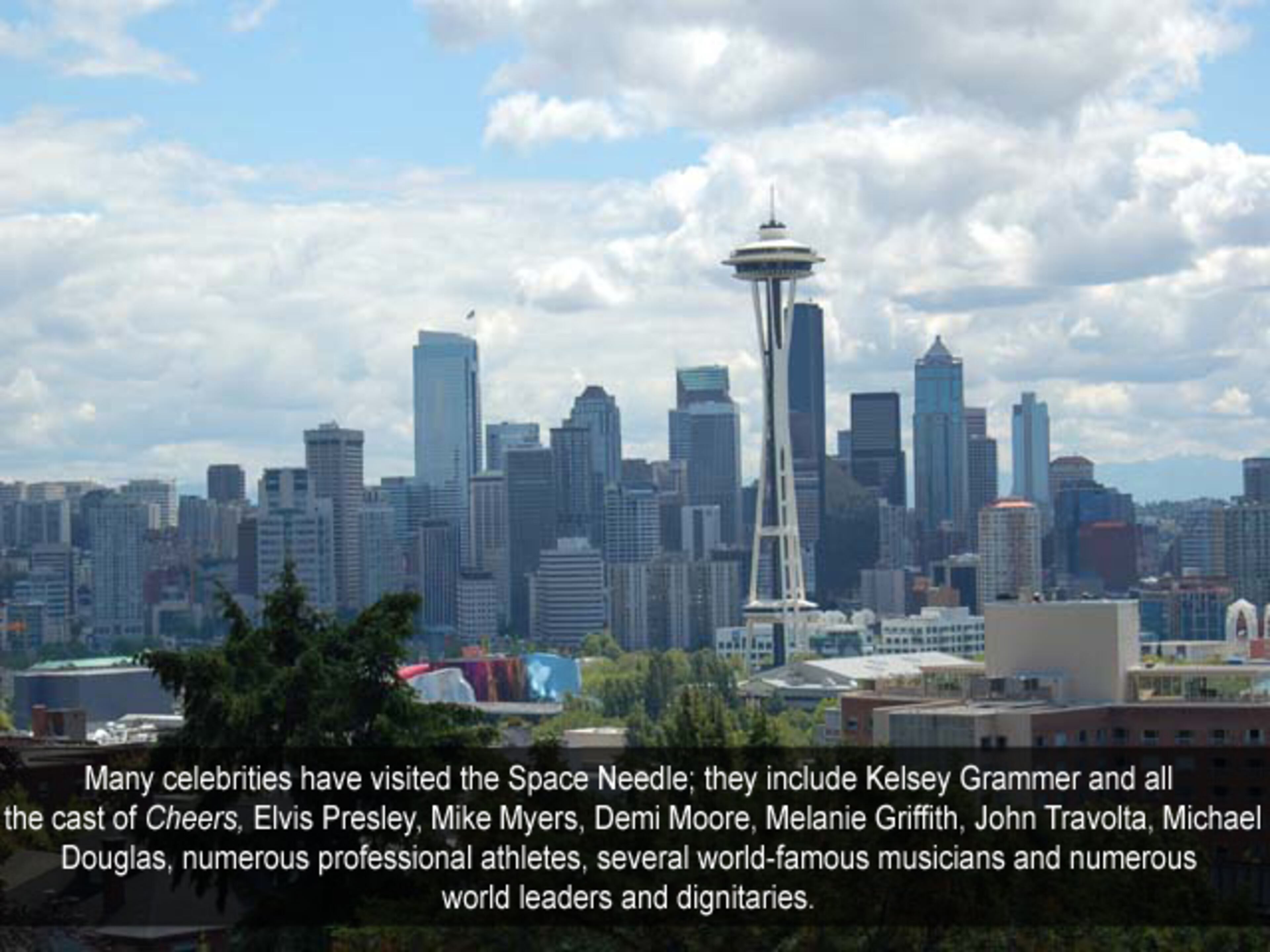 Information courtesy of spaceneedle.com