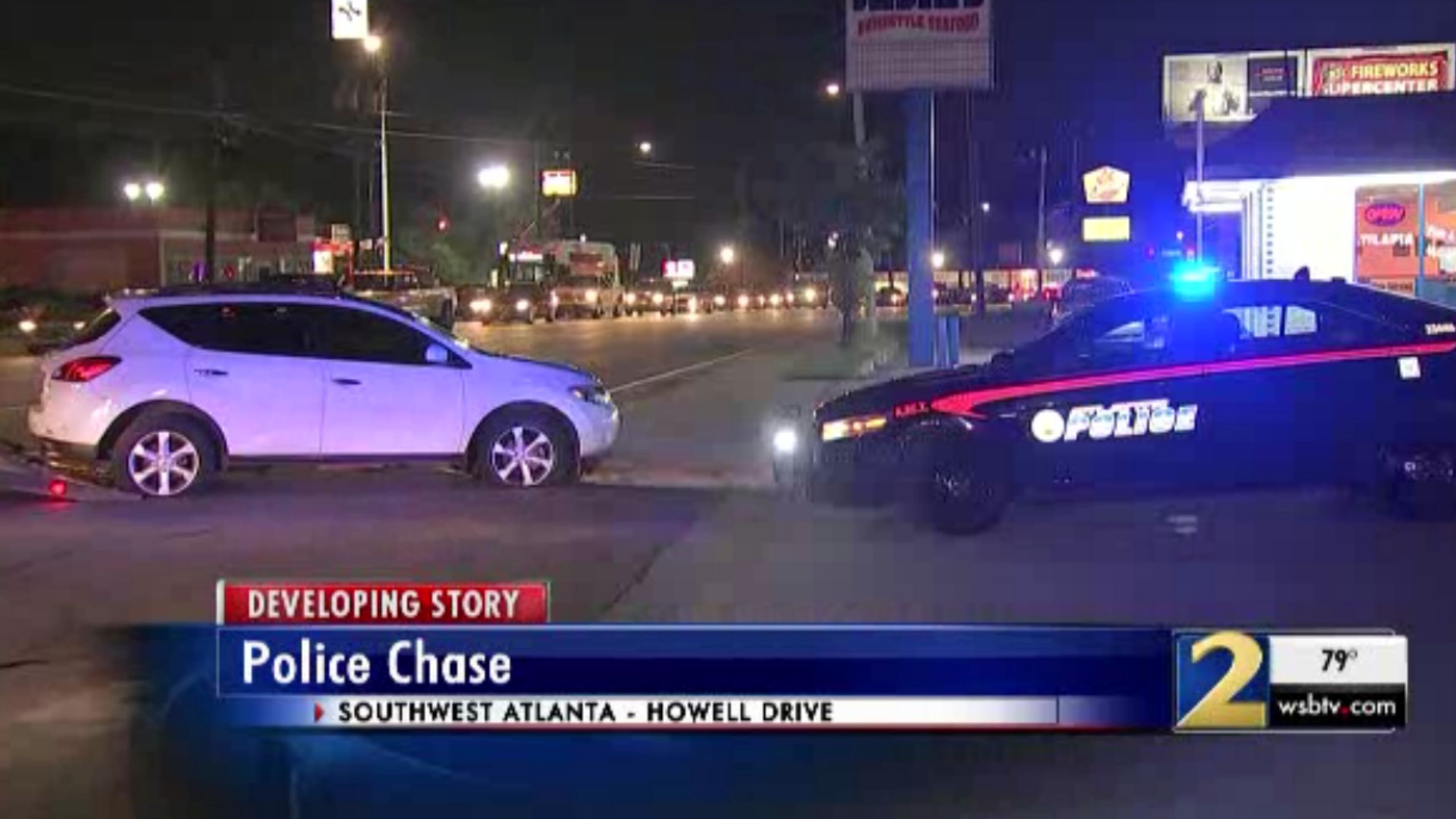 Atlanta police arrested two people after a chase.
