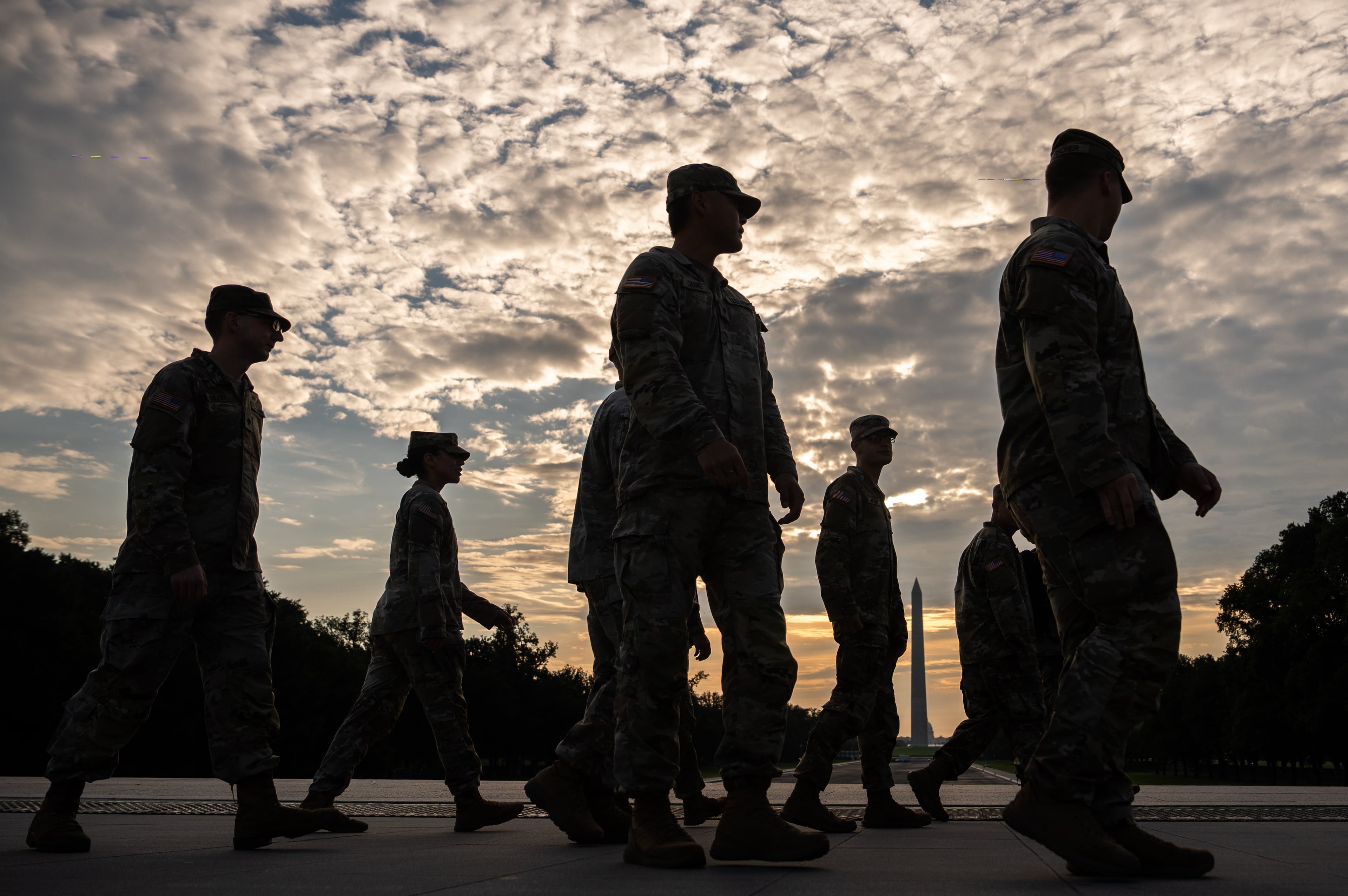 APTOPIX March on Washington National Guard