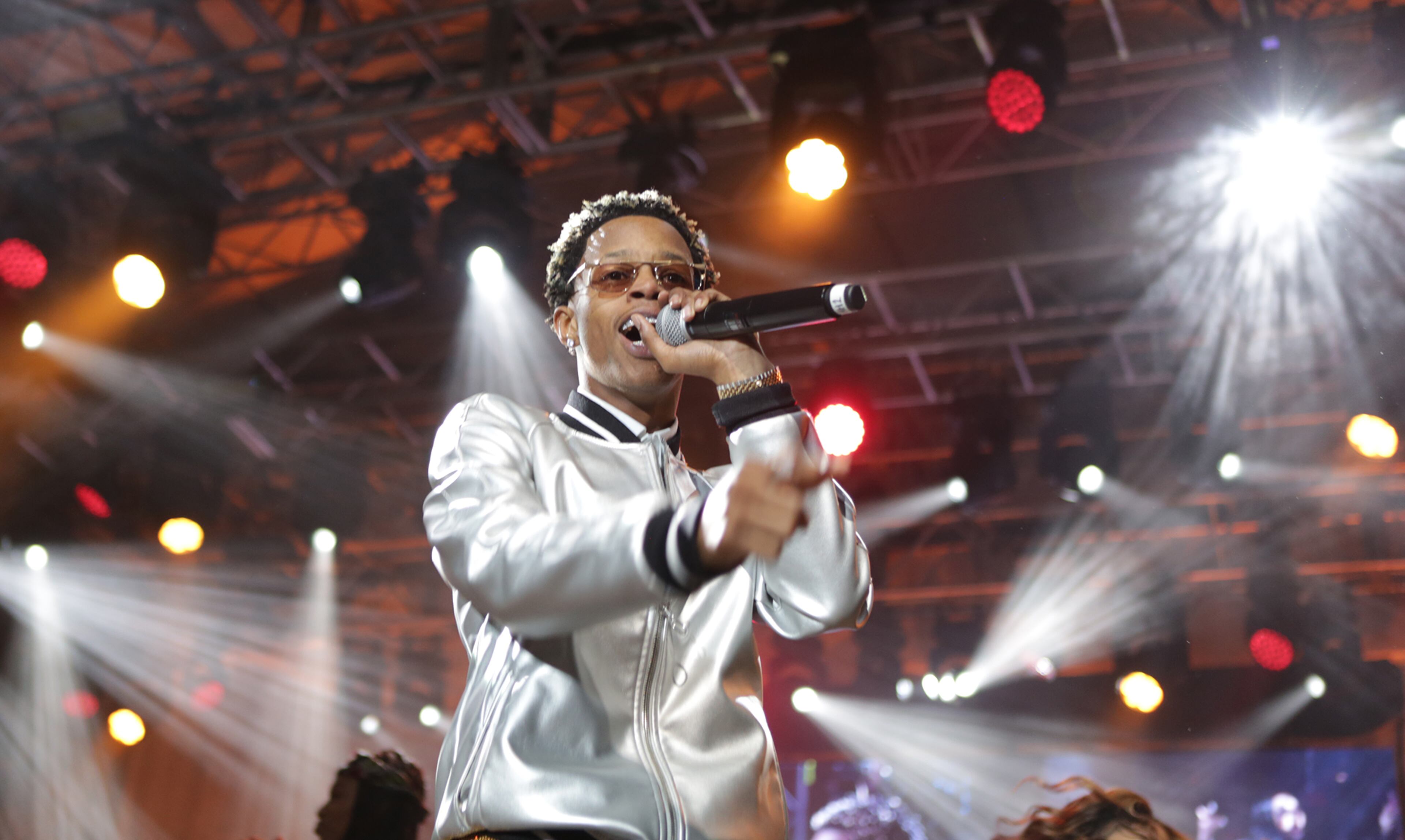 Atlanta's Silento sang his hit "Watch Me (Whip/Nae Nae)" at Centennial Park on Monday, Jan. 28, 2019.(Akili-Casundria Ramsess/Eye of Ramsess Media)