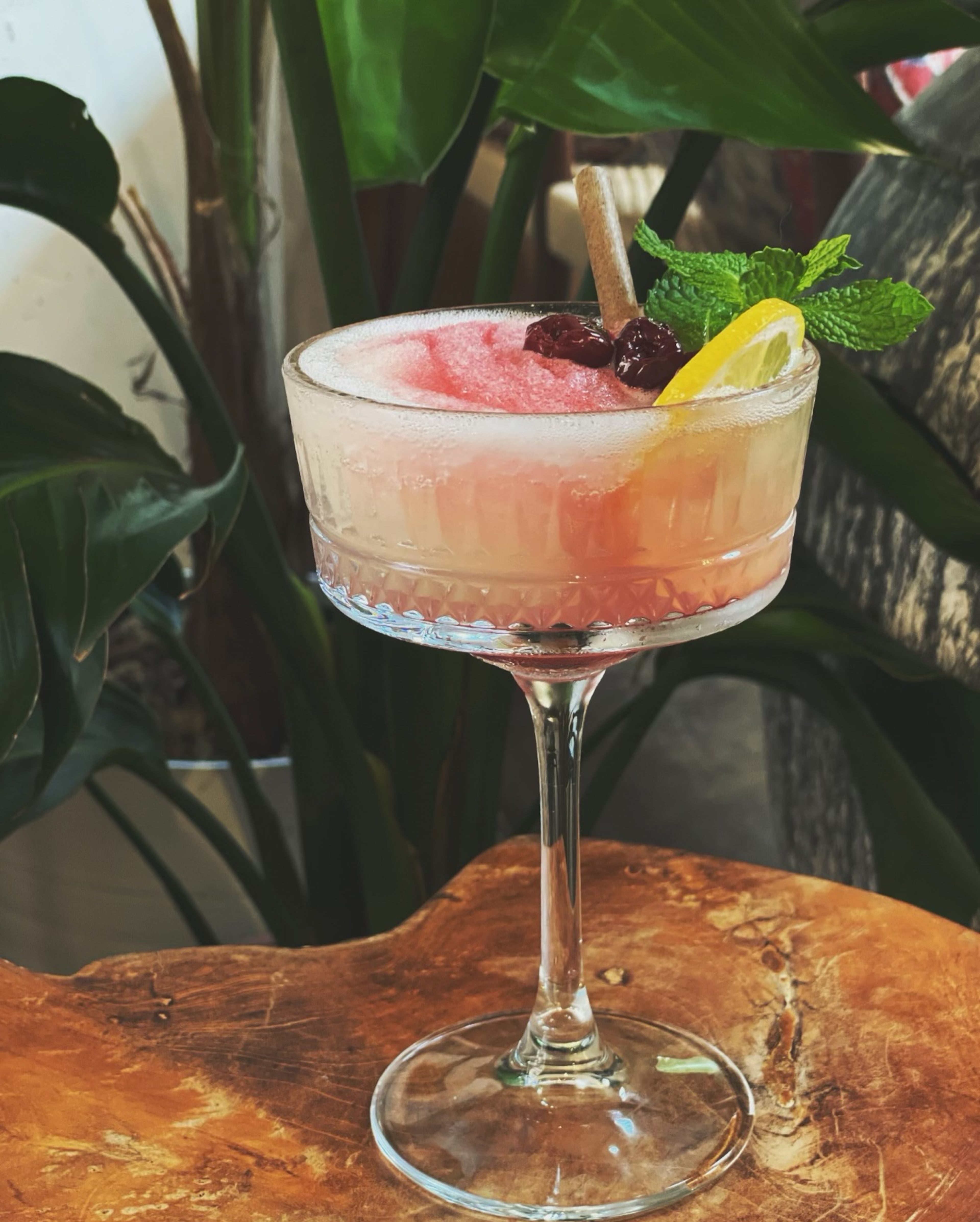 A boozy take on a traditional Persian cooling drink, sharbat e limoo is available at Delbar's Inman Park location. (Courtesy of Delbar)
