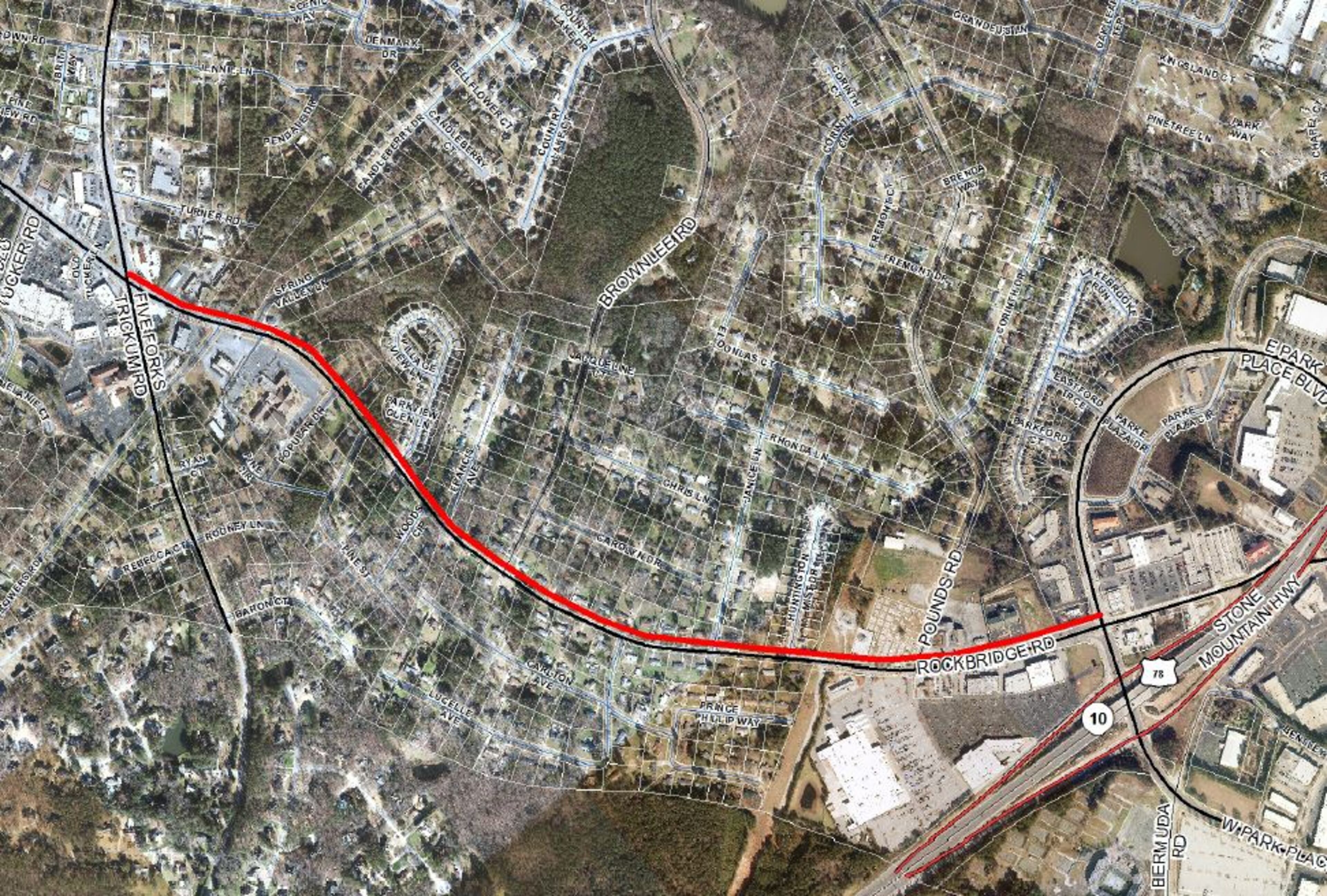 The Gwinnett County Board of Commissioners approved Tuesday a nearly $1.5 million contract to build a sidewalk between Five Forks-Trickum Road and E. Park Place Boulevard near Stone Mountain.