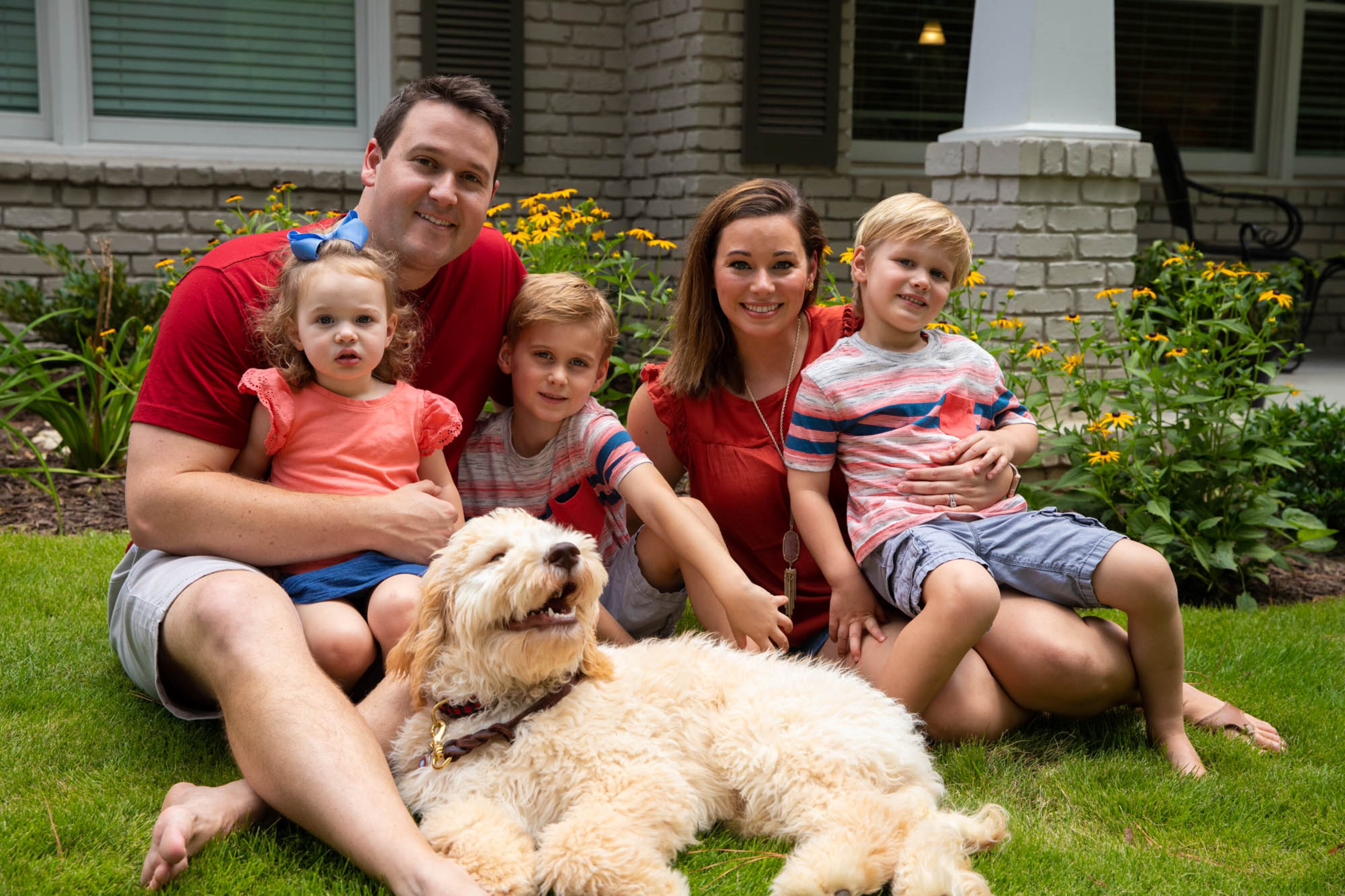 Seth and Allie moved into their Atlanta home in 2012, and they live there with their three children, Hudson, Henry and Hailey, and their dog, Tony Stark. Allie is a middle school math teacher, and Seth is in medical sales.