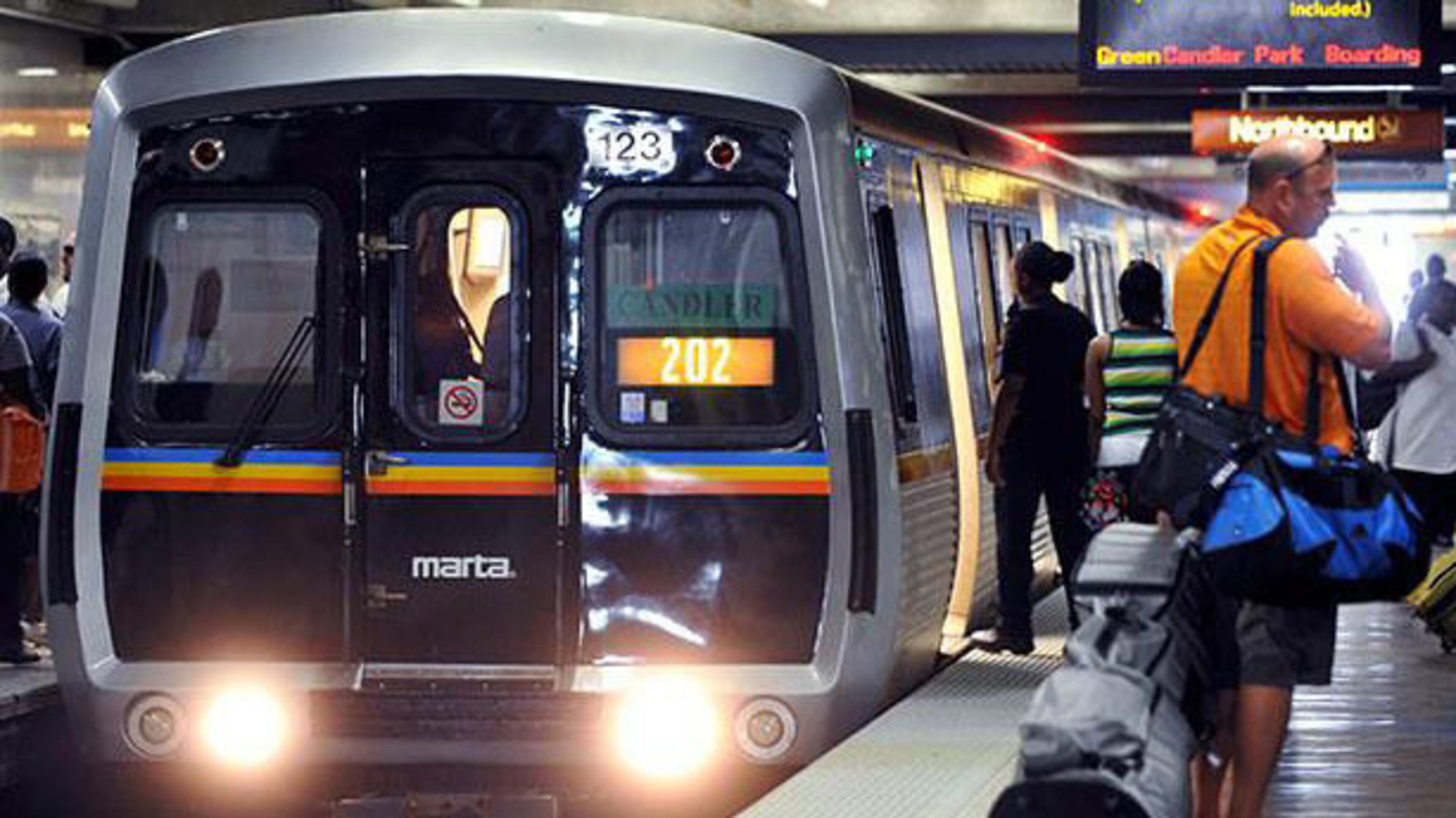 <p>MARTA bus in metro Atlanta</p> <p>MARTA train </p>
