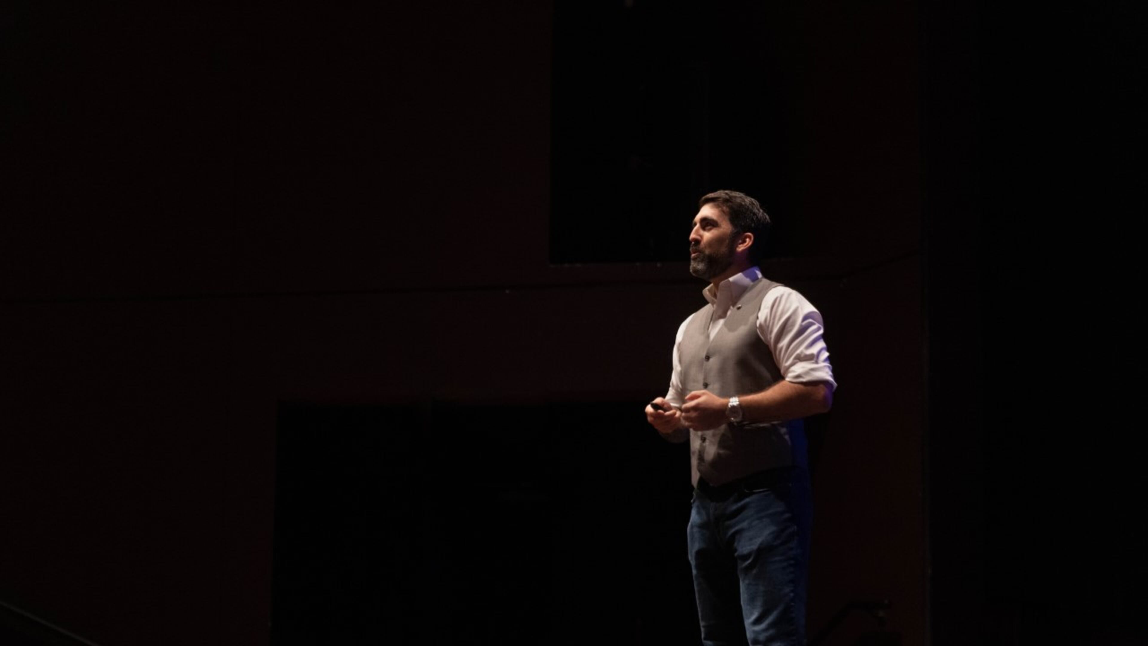 Gordon Corsetti, a suicide prevention advocate, returned to his alma mater, Pace Academy, on Sept. 17, 2021, to talk to students about breaking out of the cycle of perfectionism and finding what makes them happy, satisfied and successful.
