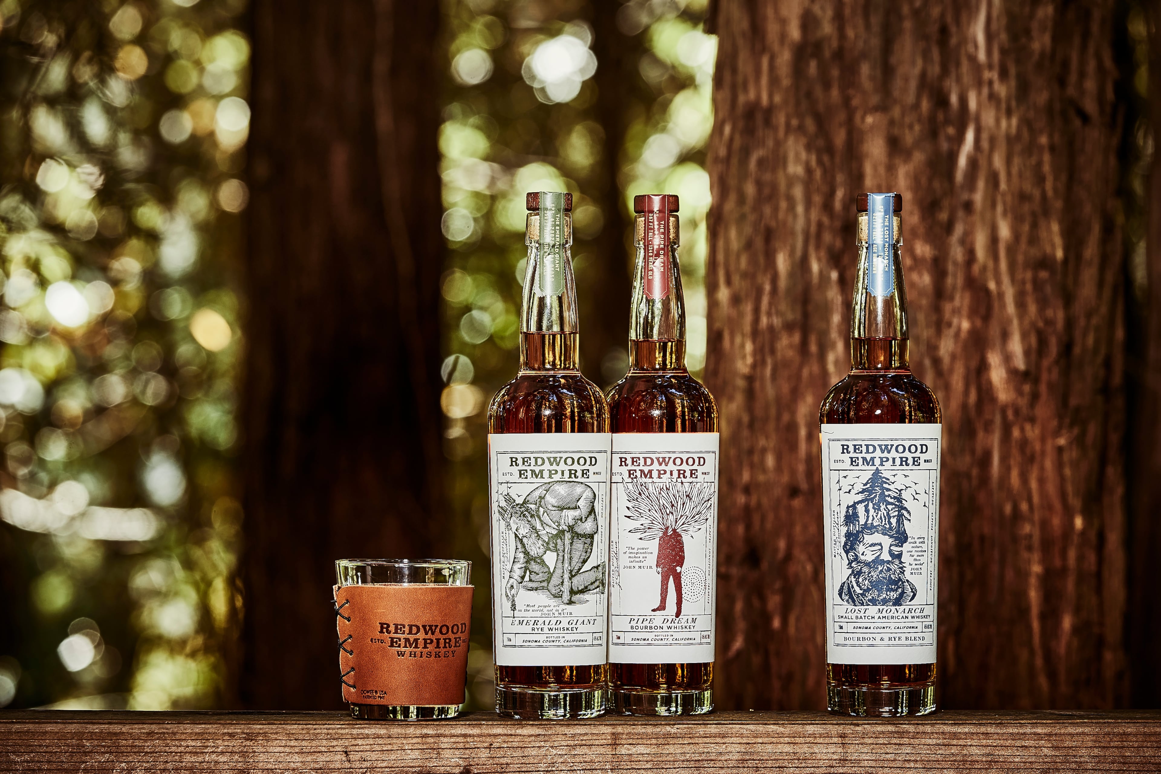 Redwood Empire Distillery plants a tree for every bottle of their liquor sold. Since 2019, they've planted more than 1.8 million trees. (Courtesy of Redwood Empire Whiskey)