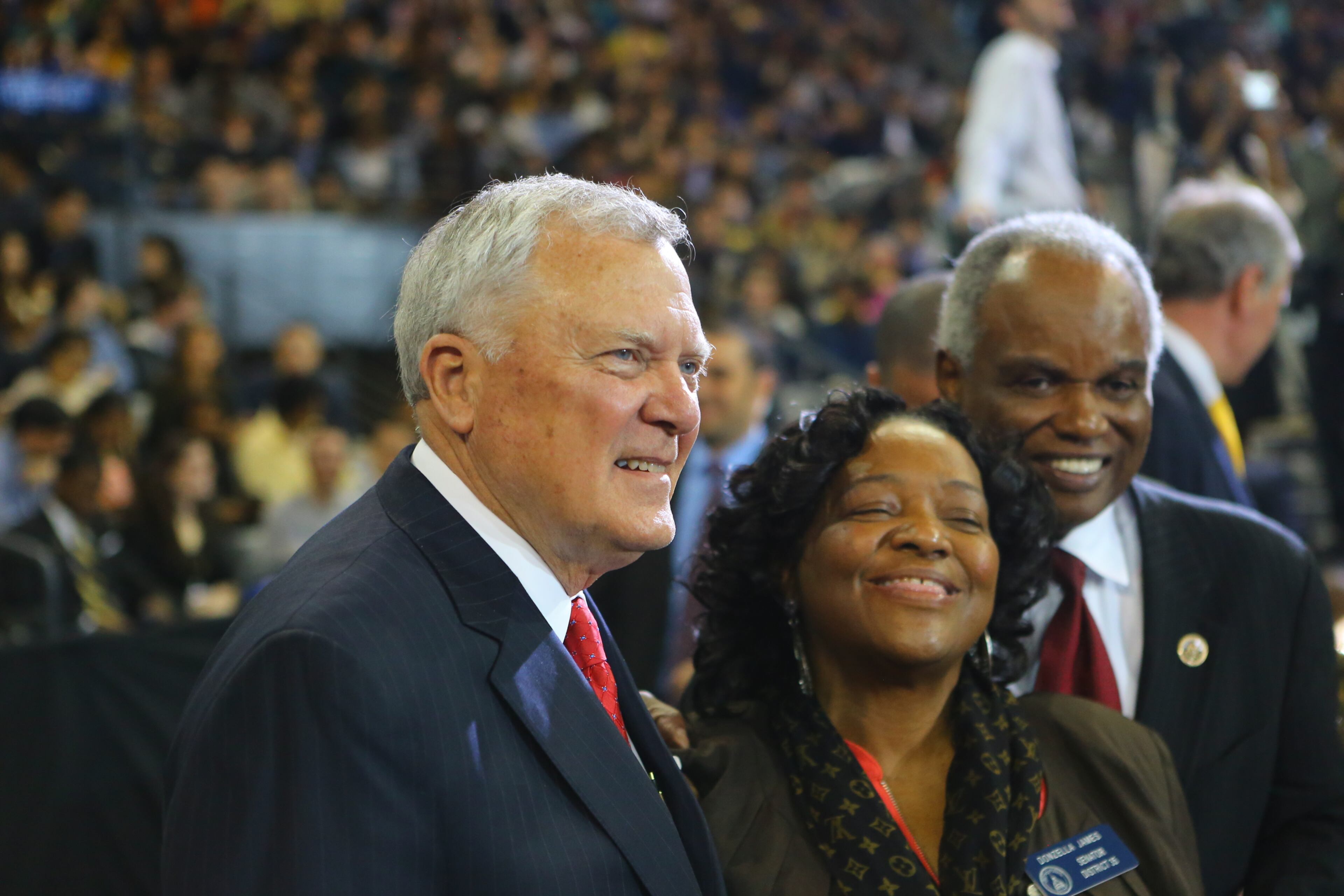 The scene Tuesday, March 10, 2015, as President Obama visited Atlanta and Georgia Tech.