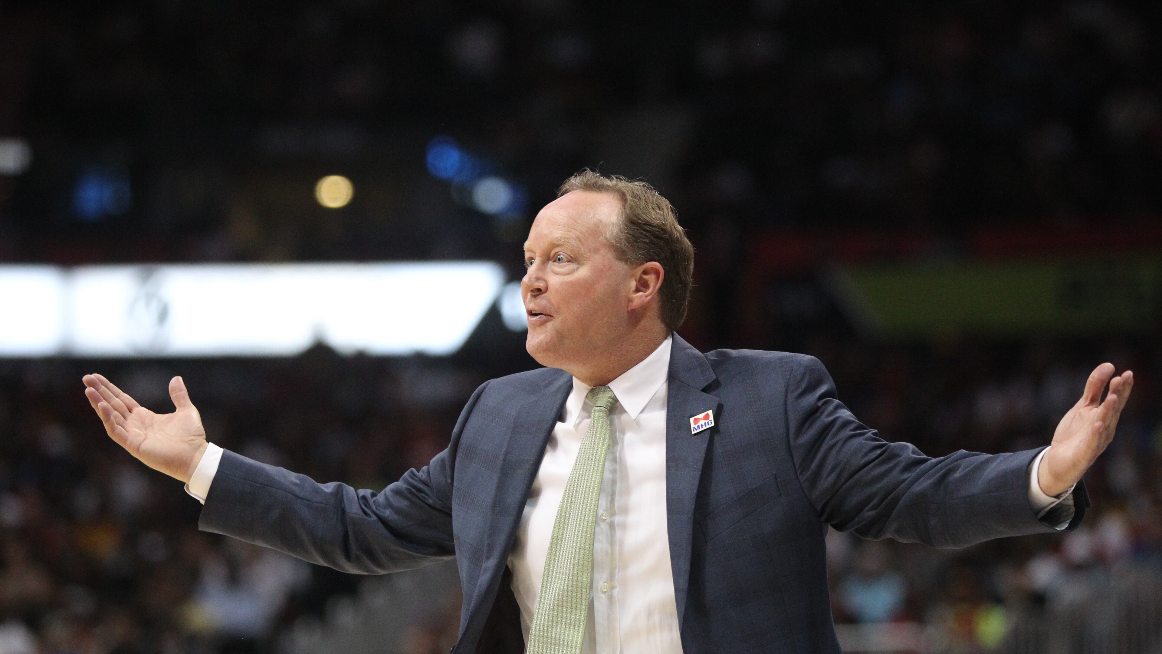 Mike Budenholzer will be pleading his case for some other team soon enough. (HENRY TAYLOR / HENRY.TAYLOR@AJC.COM)