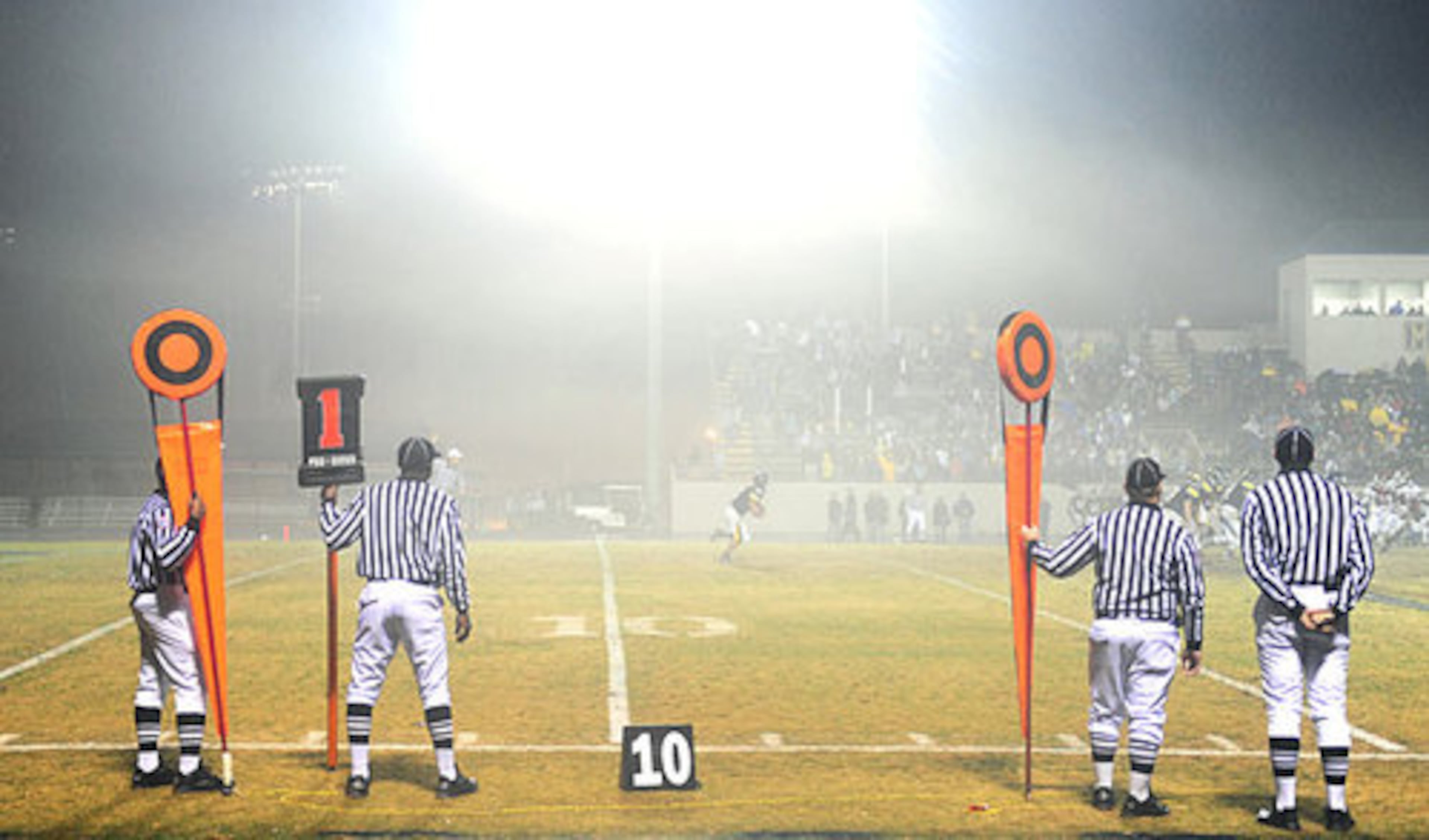 When you combine the Georgia-Florida football game with Halloween, you get a shortage of referees for Friday night high school football games.