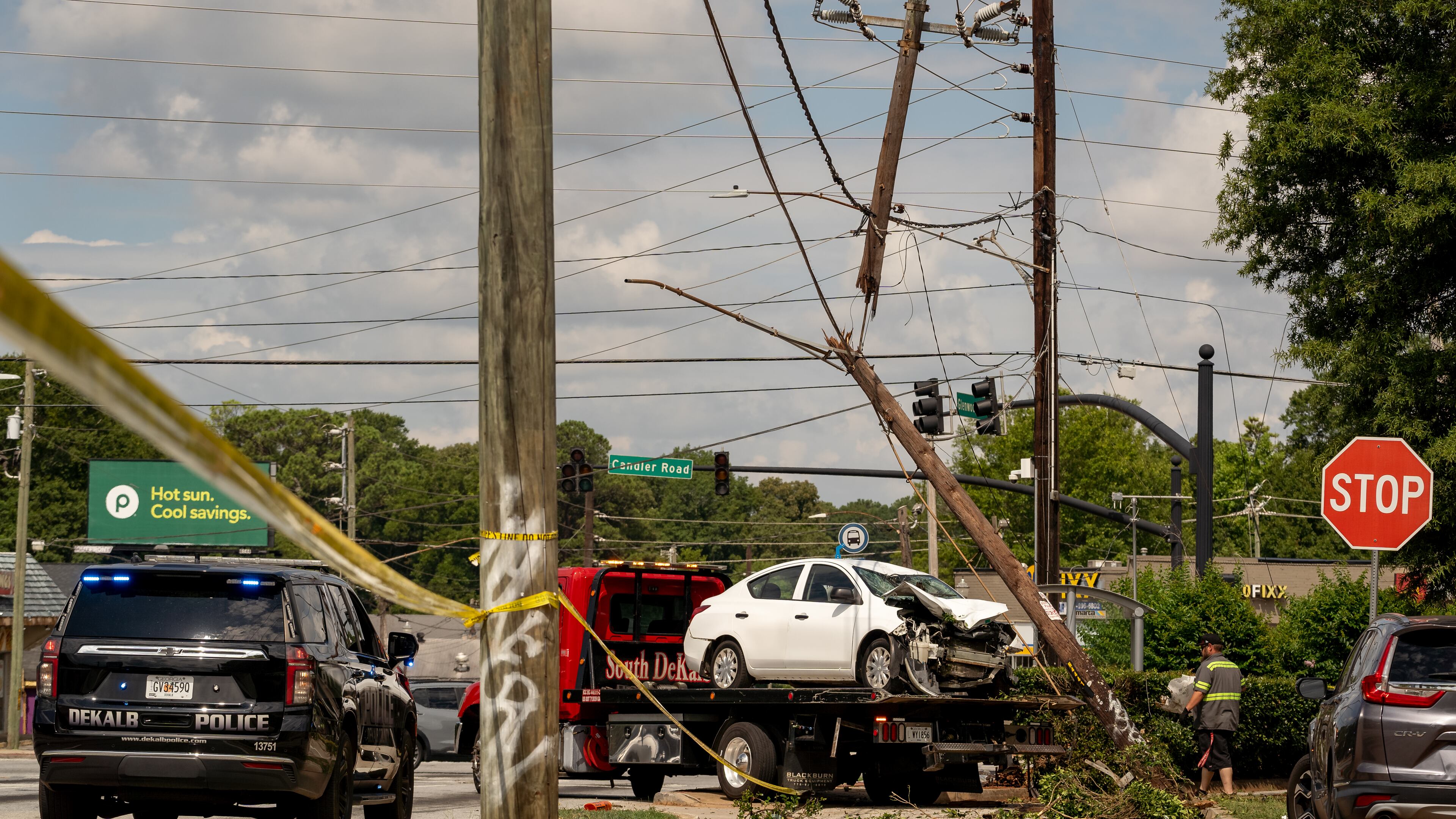 A pedestrian was killed after being hit by a car near the intersection of Glenwood and Candler roads, DeKalb County police said.