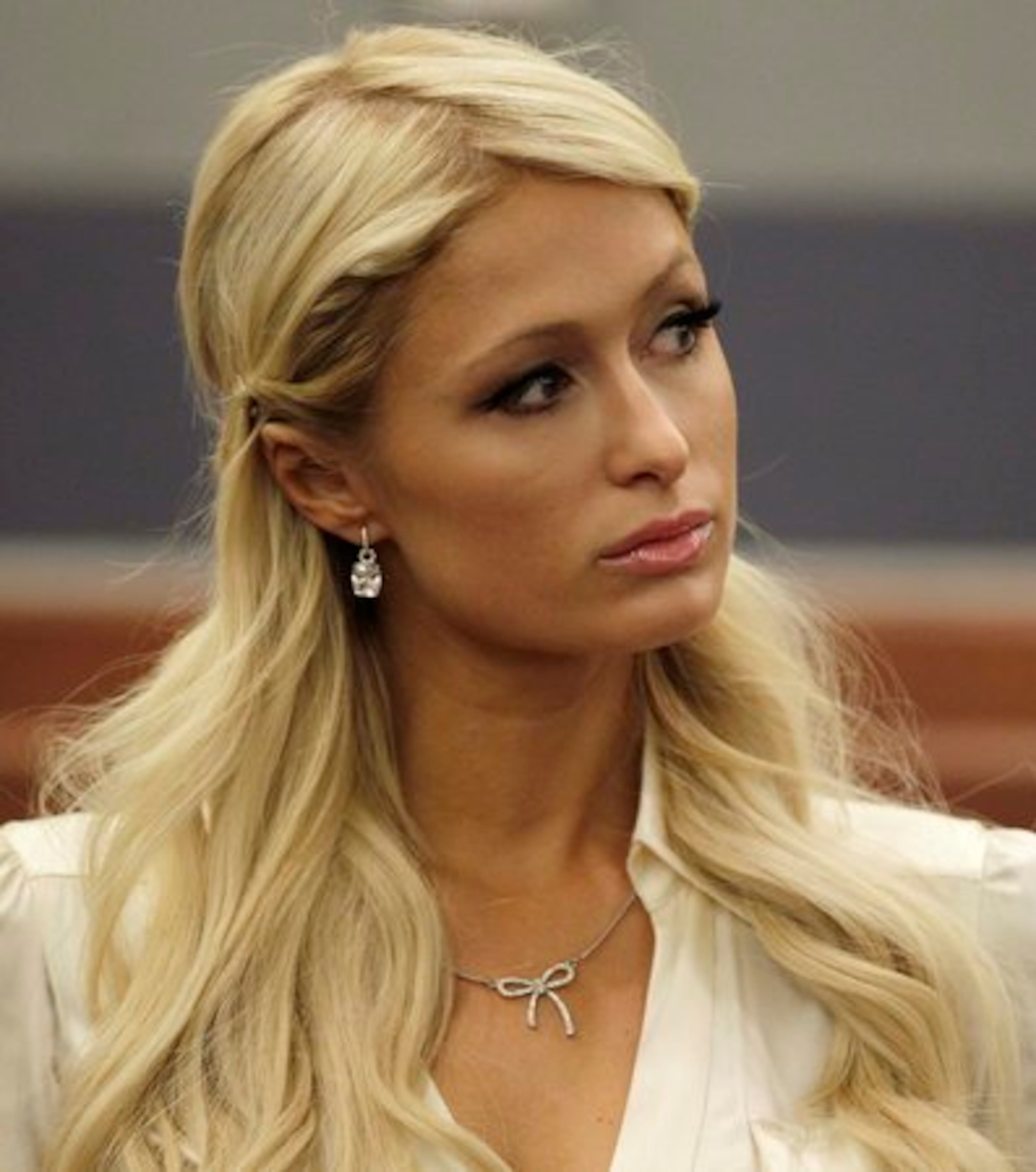 Paris Hilton pleaded guilty to two misdemeanors on Monday morning in Las Vegas in connection with her arrest last month on drug possession charges.
