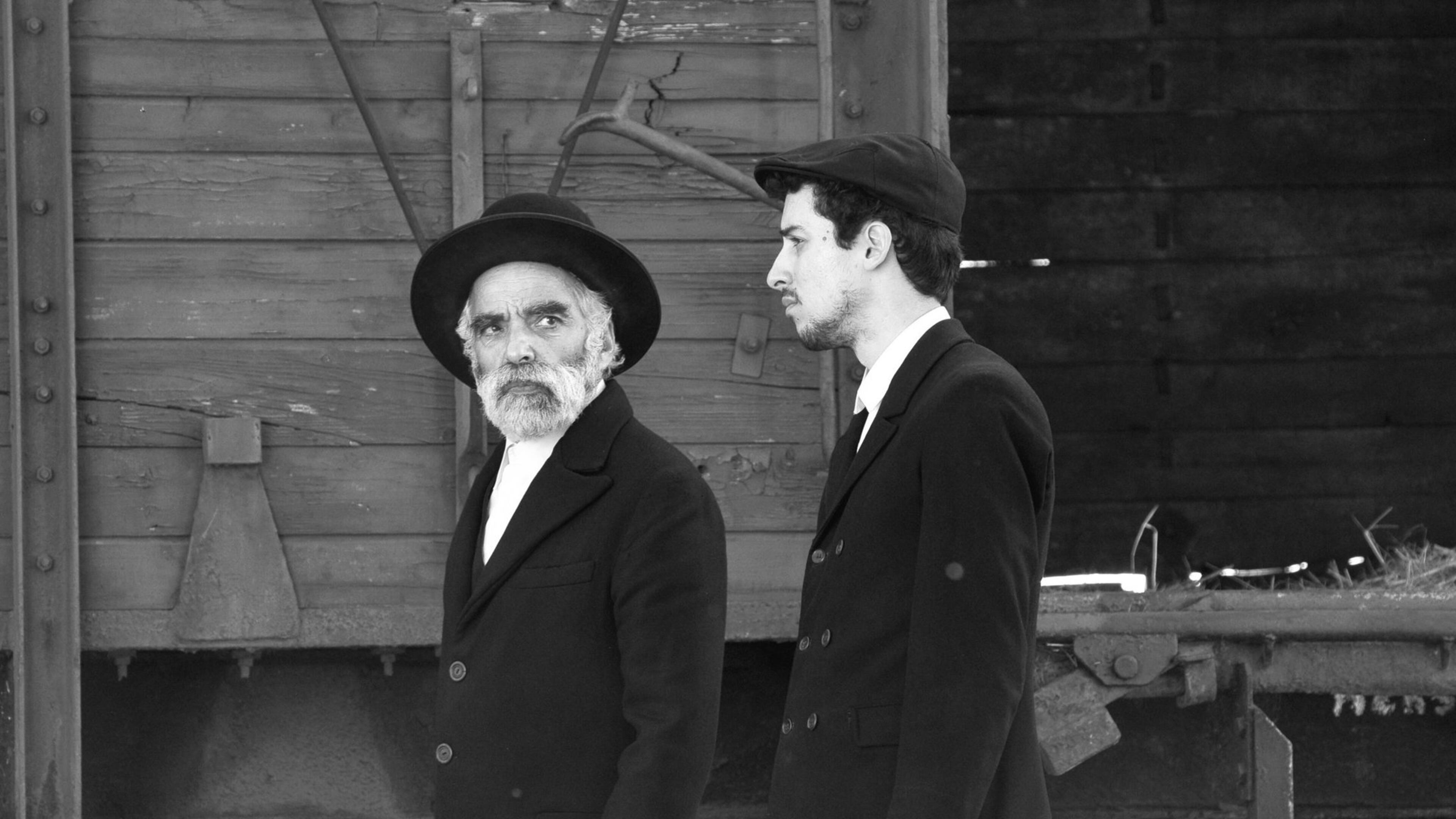 Hermann Sámuel (Iván Angelus) and his son (Marcell Nagy) arrive via train to a small village in Hungary full of secrets. Contributed by Lenke Szilagyi / Menemsha Films
