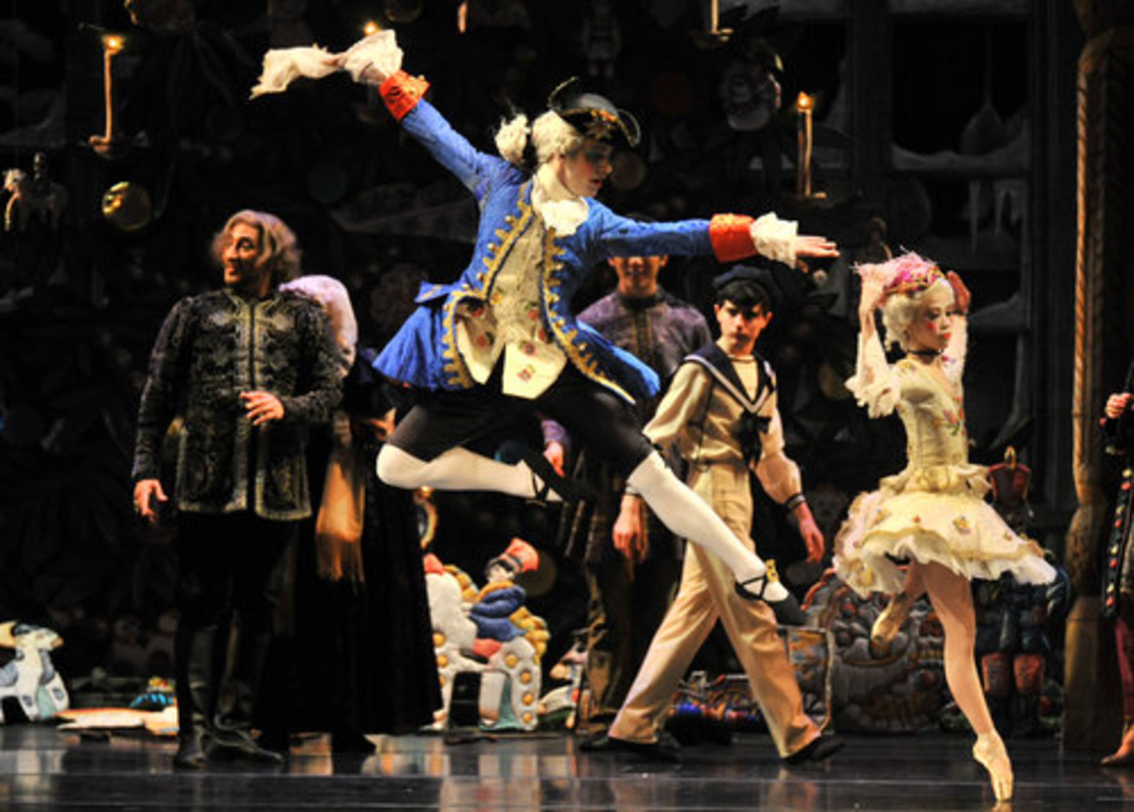 Jesse Tyler performs in the role of the Meissen doll.