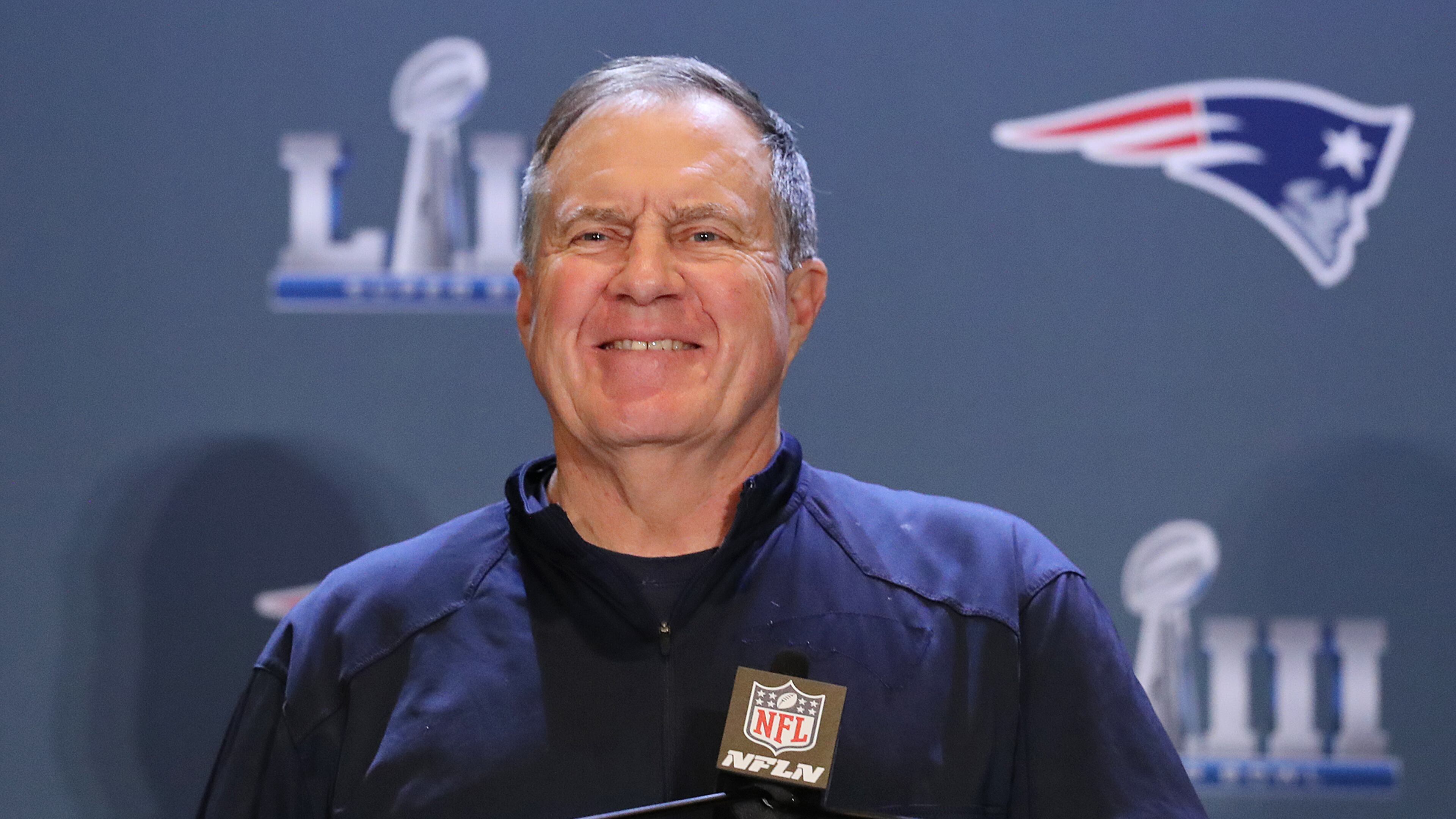 Former Patriots coach Bill Belichick (shown here during Super Bowl week in Atlanta in 2019) has interviewed for the Falcons' head coaching vacancy.