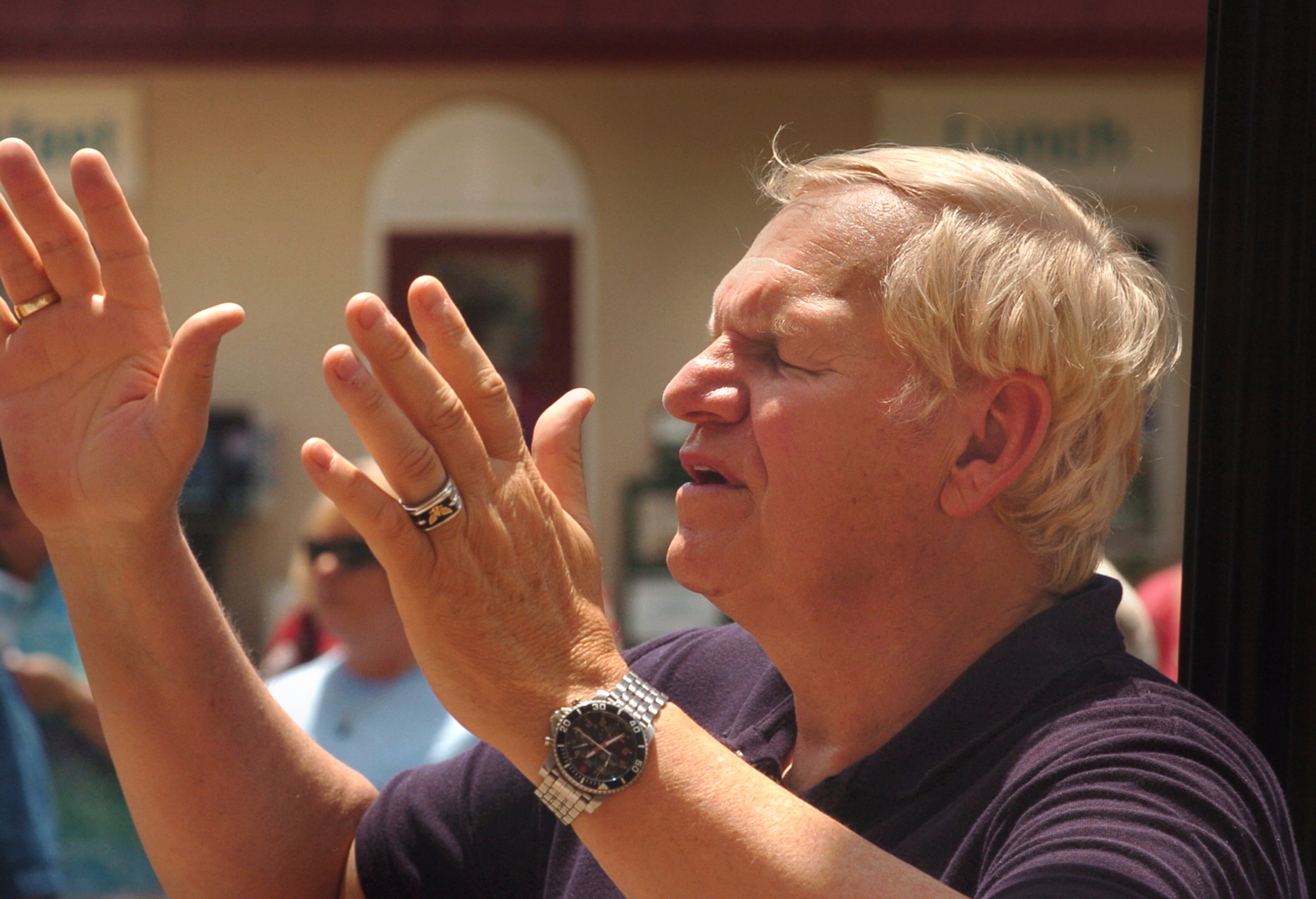 Rooks Boynton at the National Day of Prayer at Brunswick City Hall May 7, 2010. MANDATORY CREDIT: BOBBY HAVEN / THE BRUNSWICK NEWS